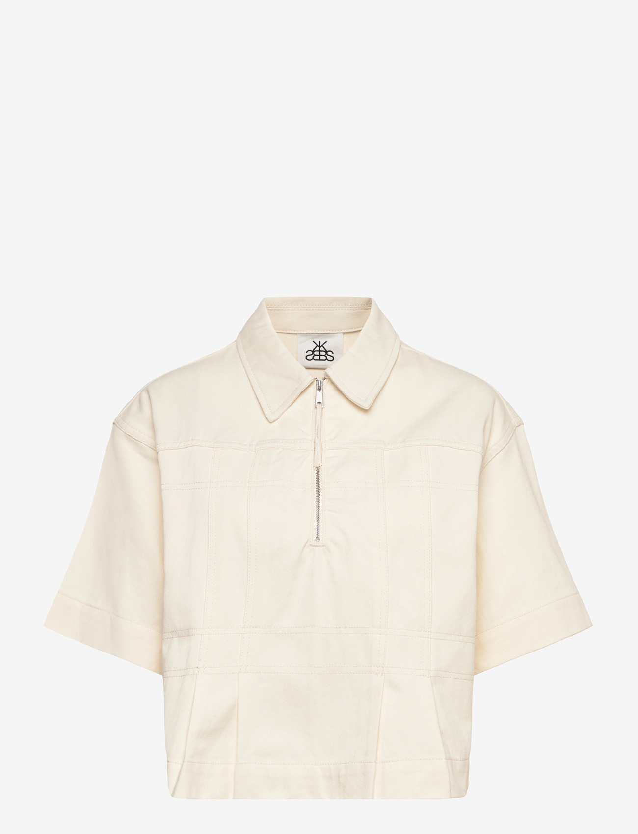 Karen By Simonsen - KBEleanor Shirt - kortärmade skjortor - egret - 1