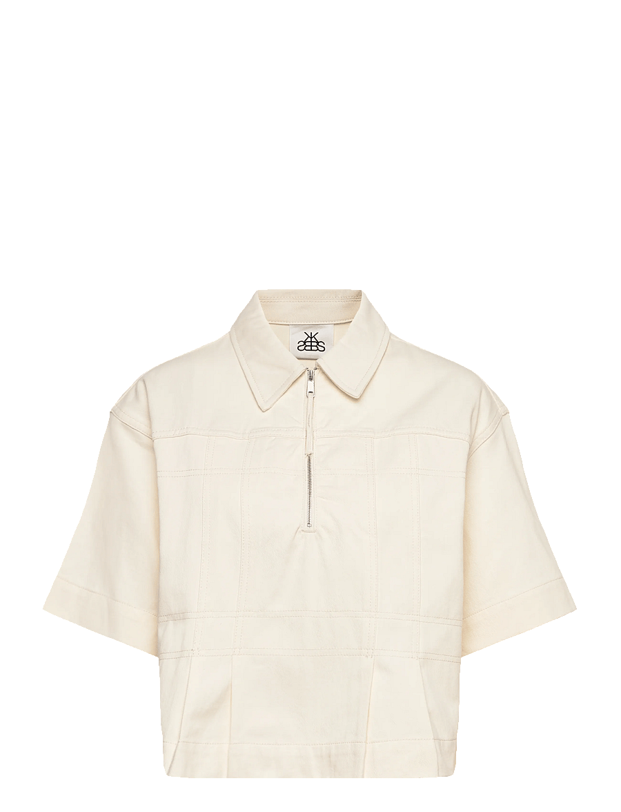 Karen By Simonsen - KBEleanor Shirt - koszule z krótkim rękawem - egret - 1