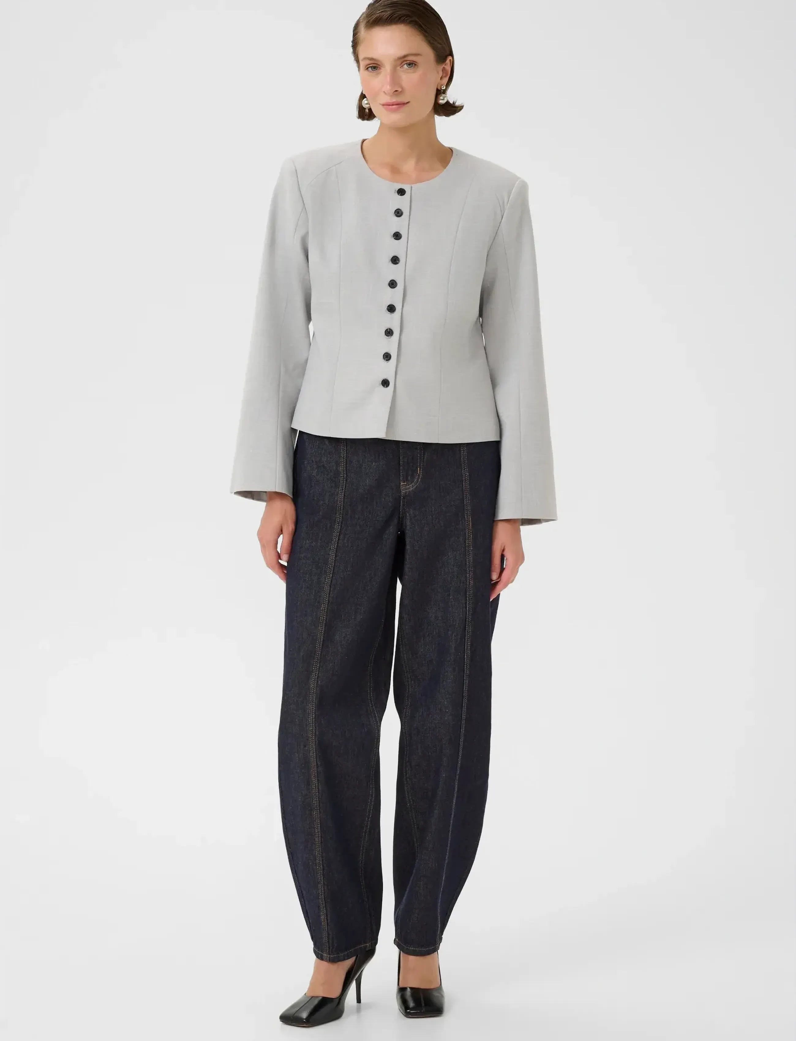 Karen By Simonsen - KBElena Jacket - lichte jassen - flint gray melange - 3