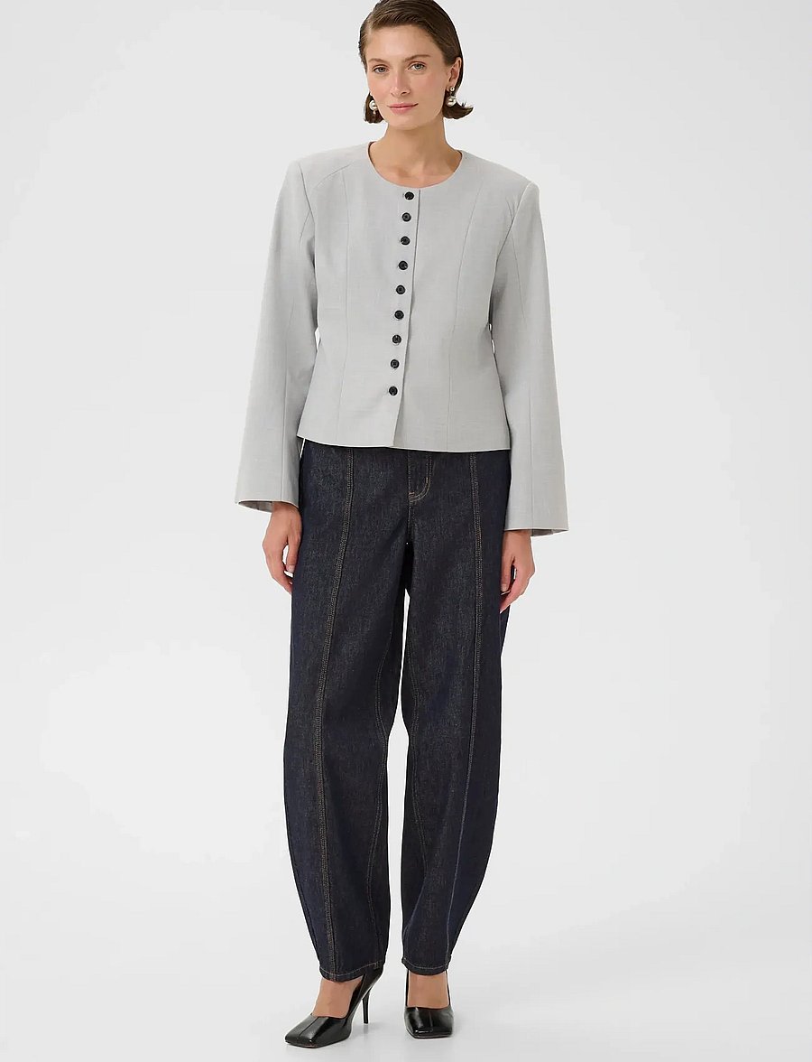 Karen By Simonsen - KBElena Jacket - leichte jacken - flint gray melange - 3