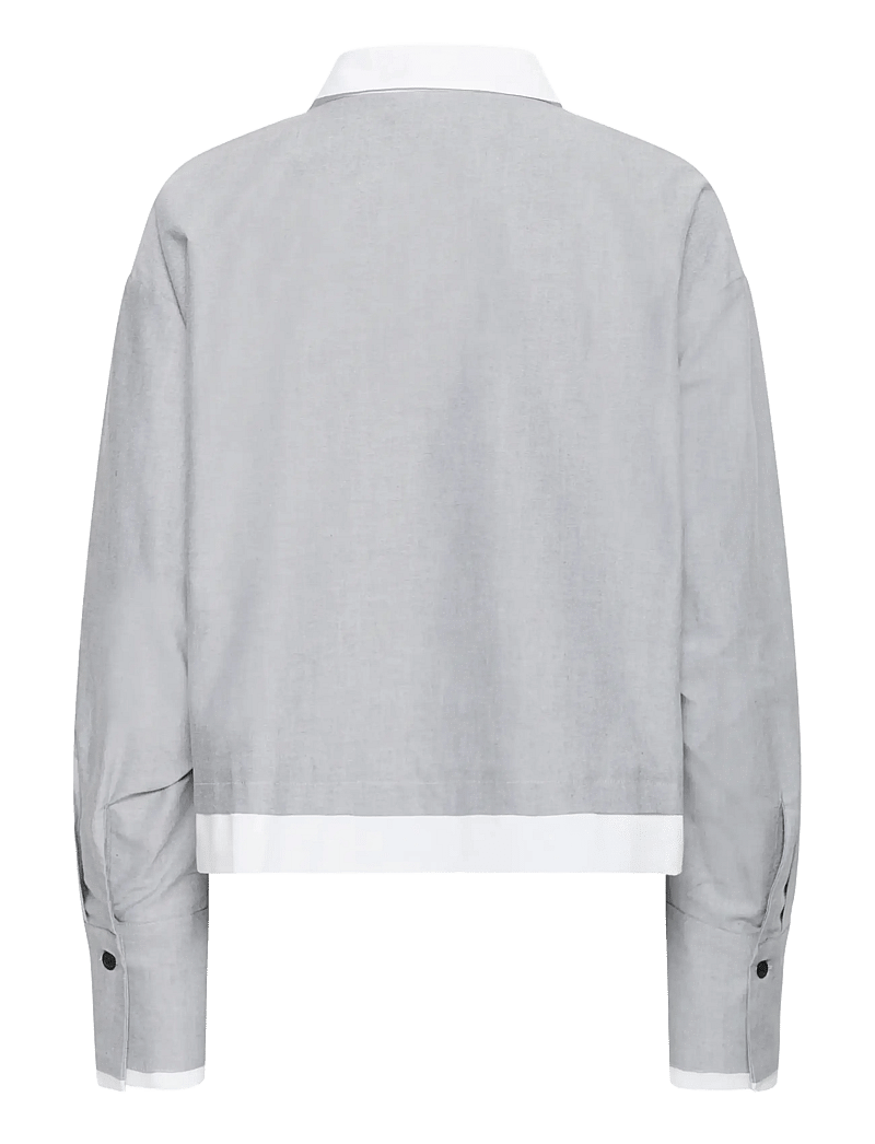 Karen By Simonsen - KBDeborah Tessa Shirt - long-sleeved shirts - thunderstorm - 2