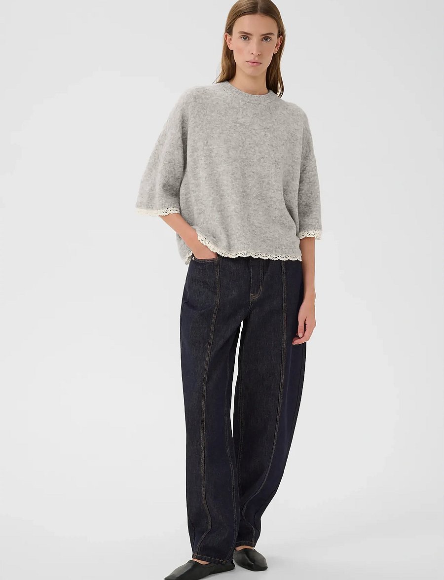 Karen By Simonsen - KBEris O-neck - t-shirts - grey melange - 3