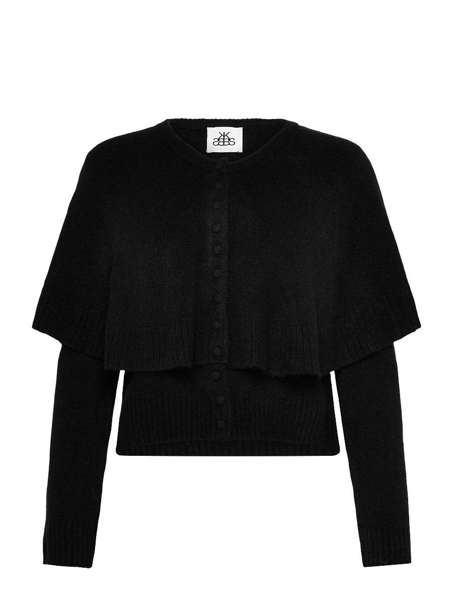 Karen By Simonsen - KBDream Cape Cardigan - strickjacken - meteorite - 0