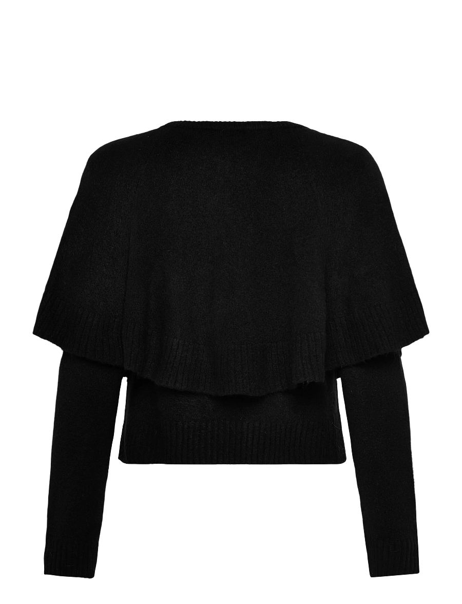 Karen By Simonsen - KBDream Cape Cardigan - strickjacken - meteorite - 1