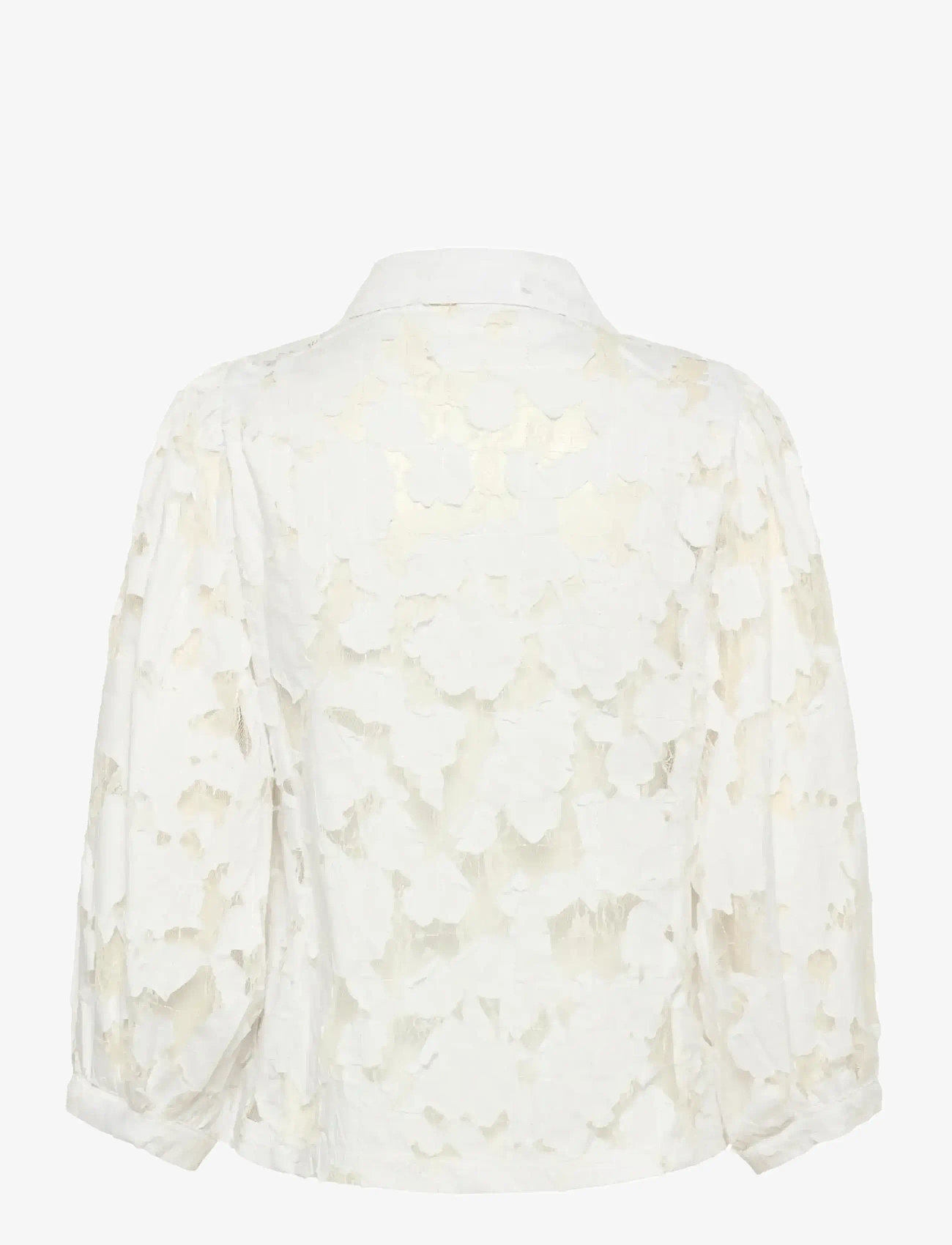 Karen By Simonsen - KBEna Frosty Blouse - kurzämlige blusen - bright white - 2