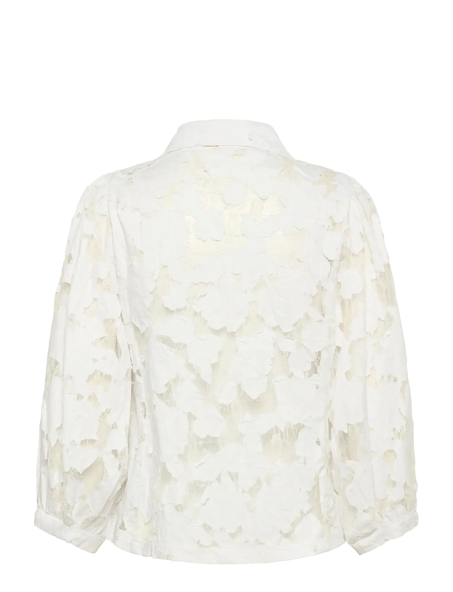 Karen By Simonsen - KBEna Frosty Blouse - lühikeste varrukatega pluusid - bright white - 2