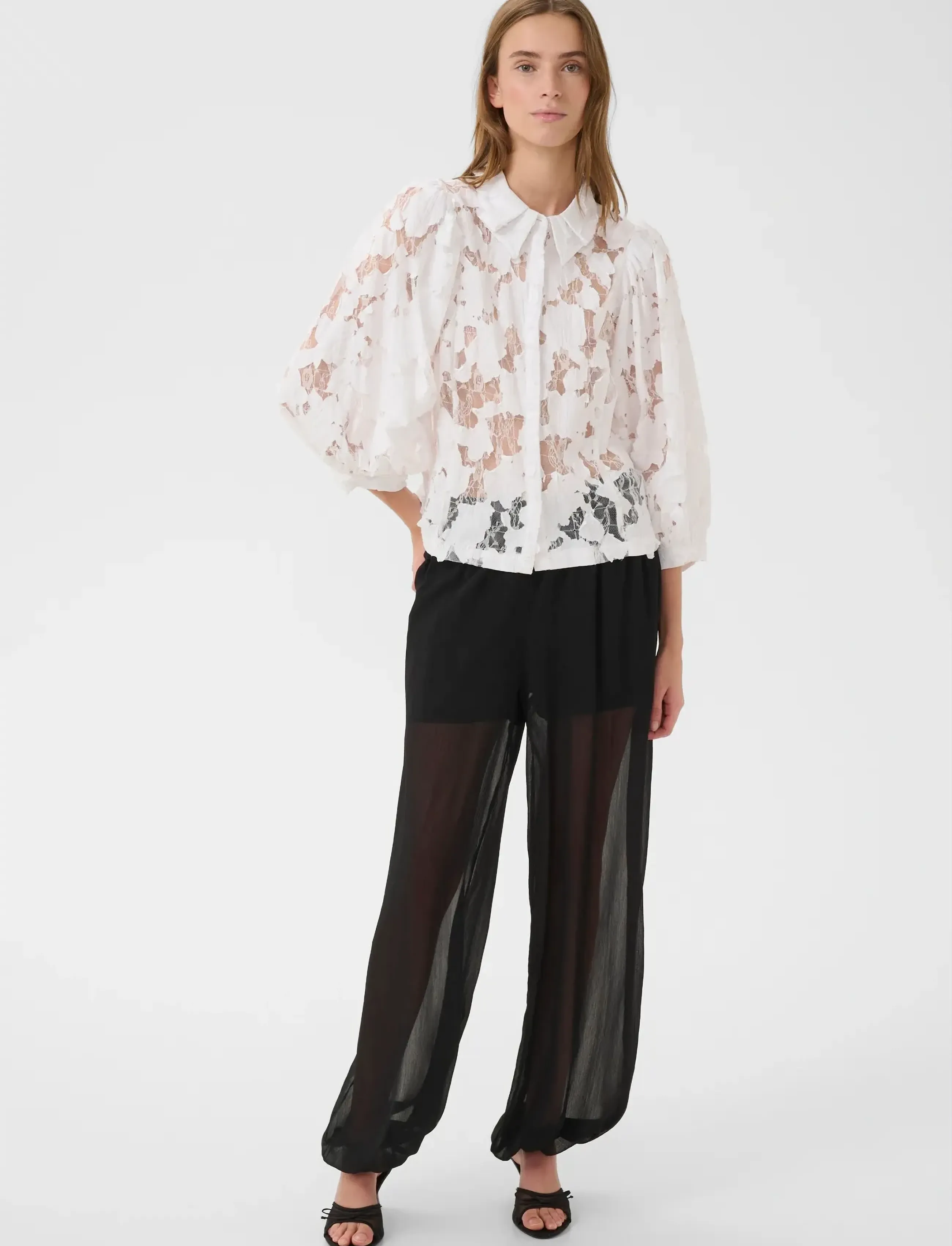 Karen By Simonsen - KBEna Frosty Blouse - lühikeste varrukatega pluusid - bright white - 3