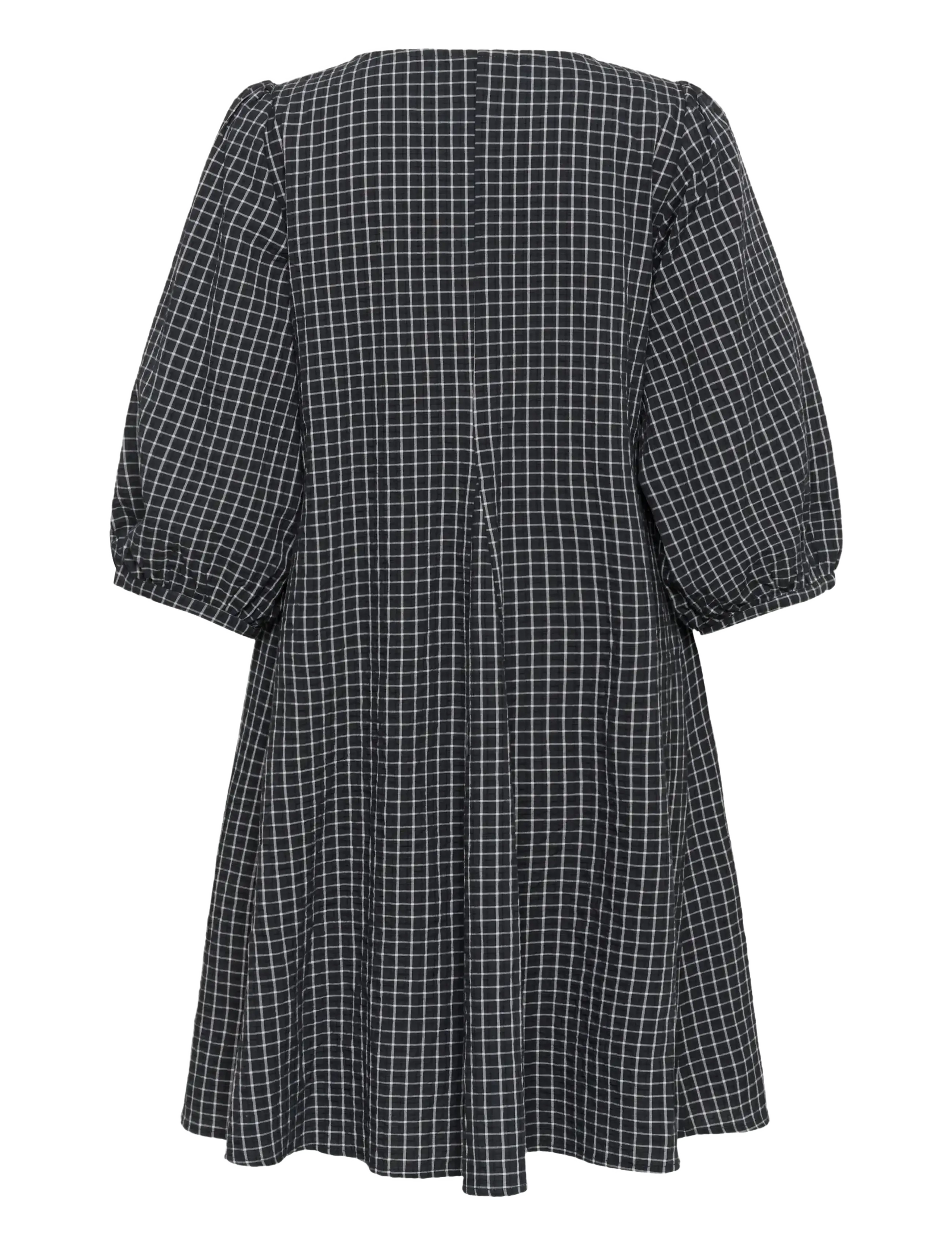 Karen By Simonsen - KBEllen Indie Dress - summer dresses - dark grey check - 2