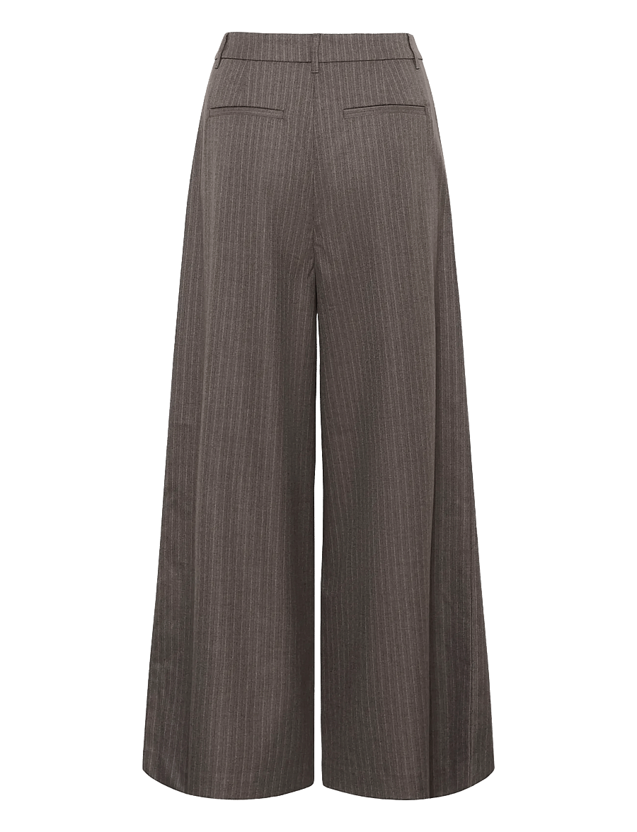 Karen By Simonsen - KBErin Pants - wide leg trousers - falcon pinstripe - 2