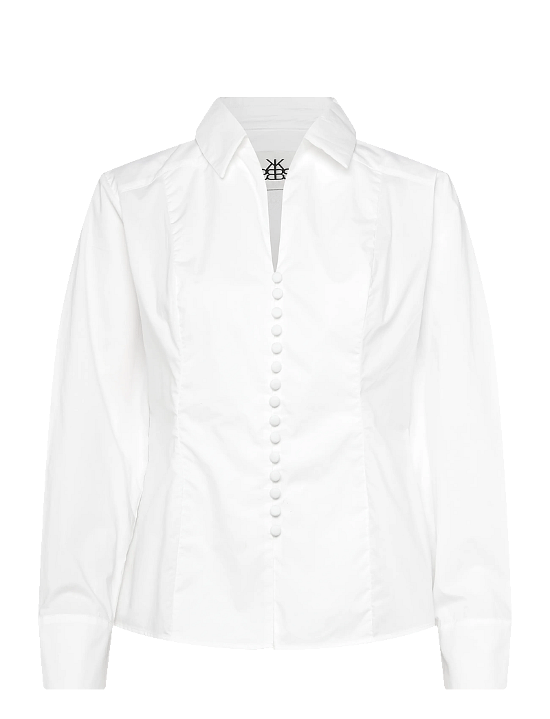 Karen By Simonsen - KBCamille Shirt - pikkade varrukatega särgid - bright white - 0