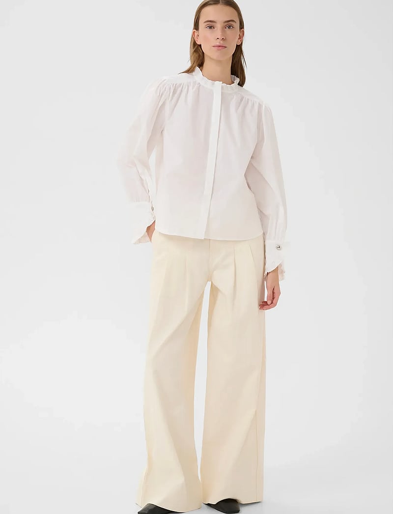 Karen By Simonsen - KBElse Blouse - langærmede bluser - bright white - 3