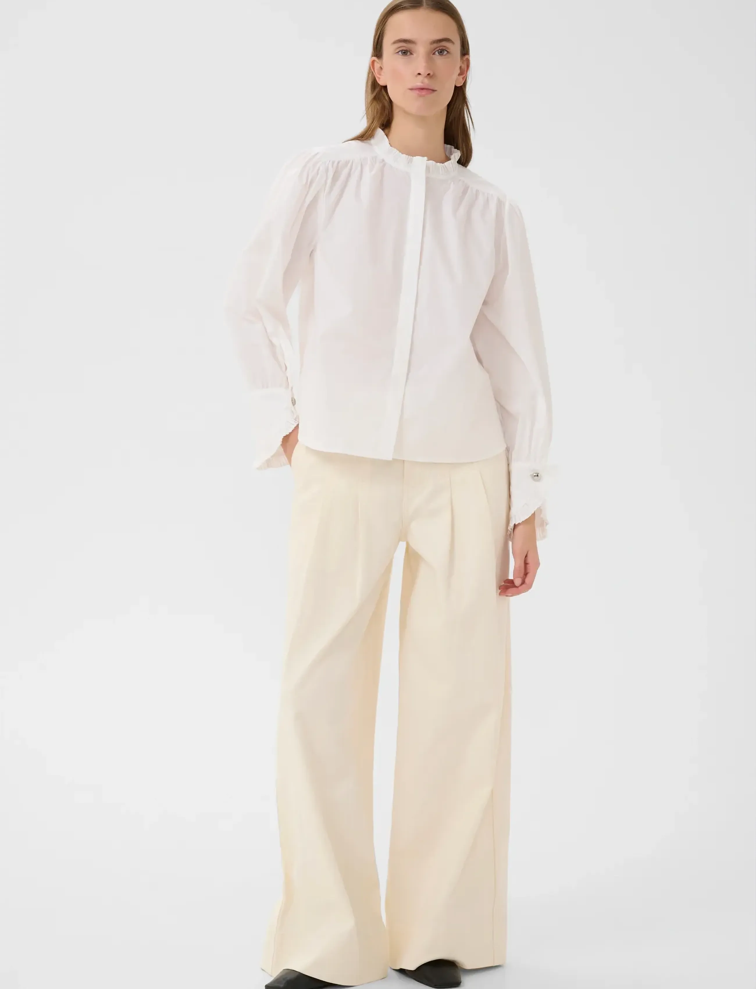 Karen By Simonsen - KBElse Blouse - langärmlige blusen - bright white - 3