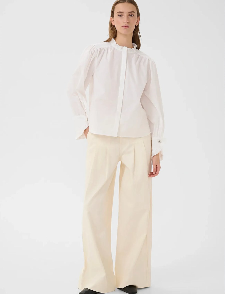 Karen By Simonsen - KBElse Blouse - langærmede bluser - bright white - 3