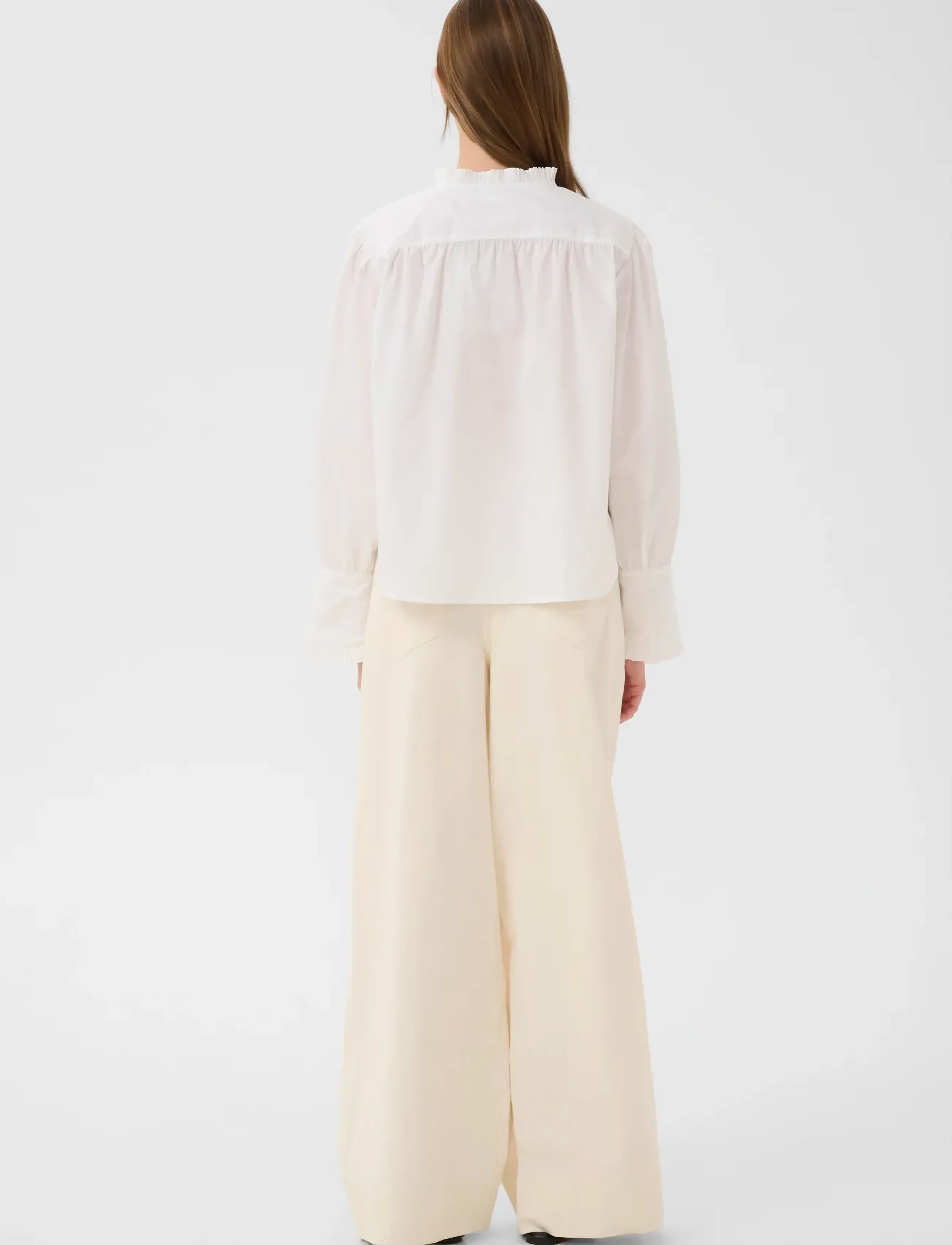 Karen By Simonsen - KBElse Blouse - langärmlige blusen - bright white - 4