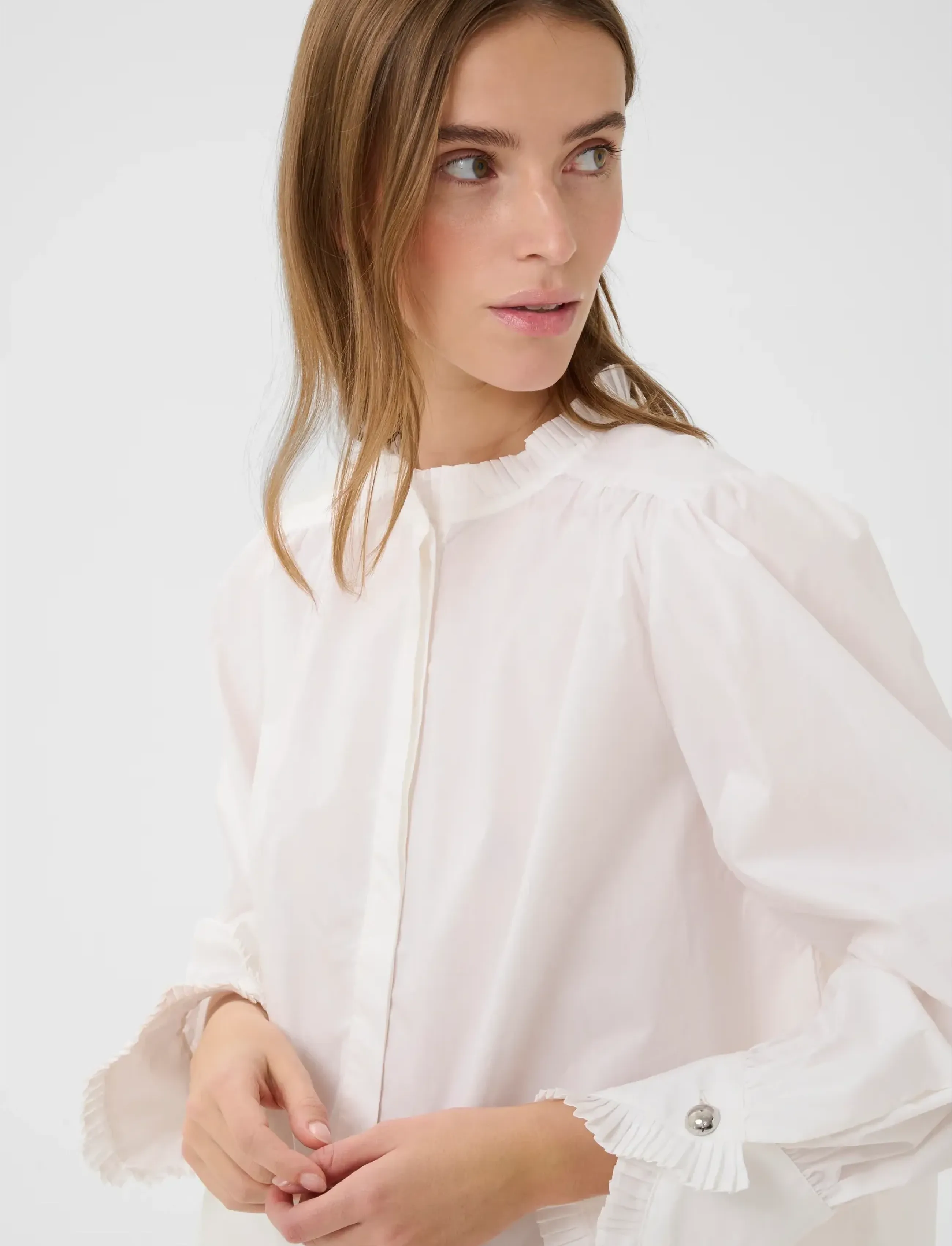 Karen By Simonsen - KBElse Blouse - langärmlige blusen - bright white - 5