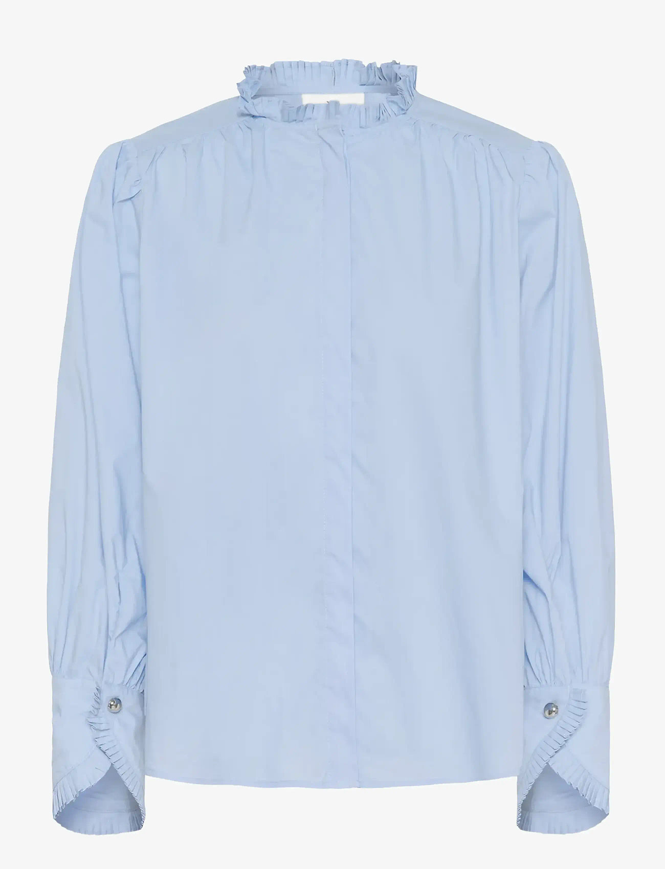 Karen By Simonsen - KBElse Blouse - långärmade blusar - chambray blue - 1