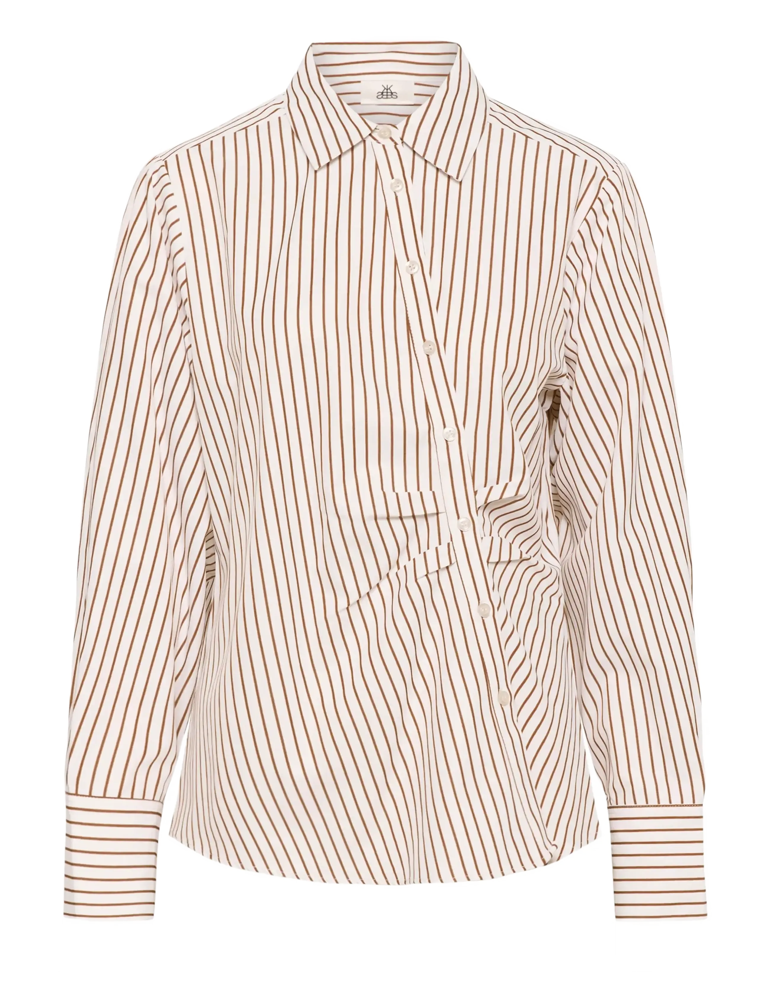 Karen By Simonsen KBElmira Shirt - Karen By Simonsen - CINNAMON STRIPE / cream