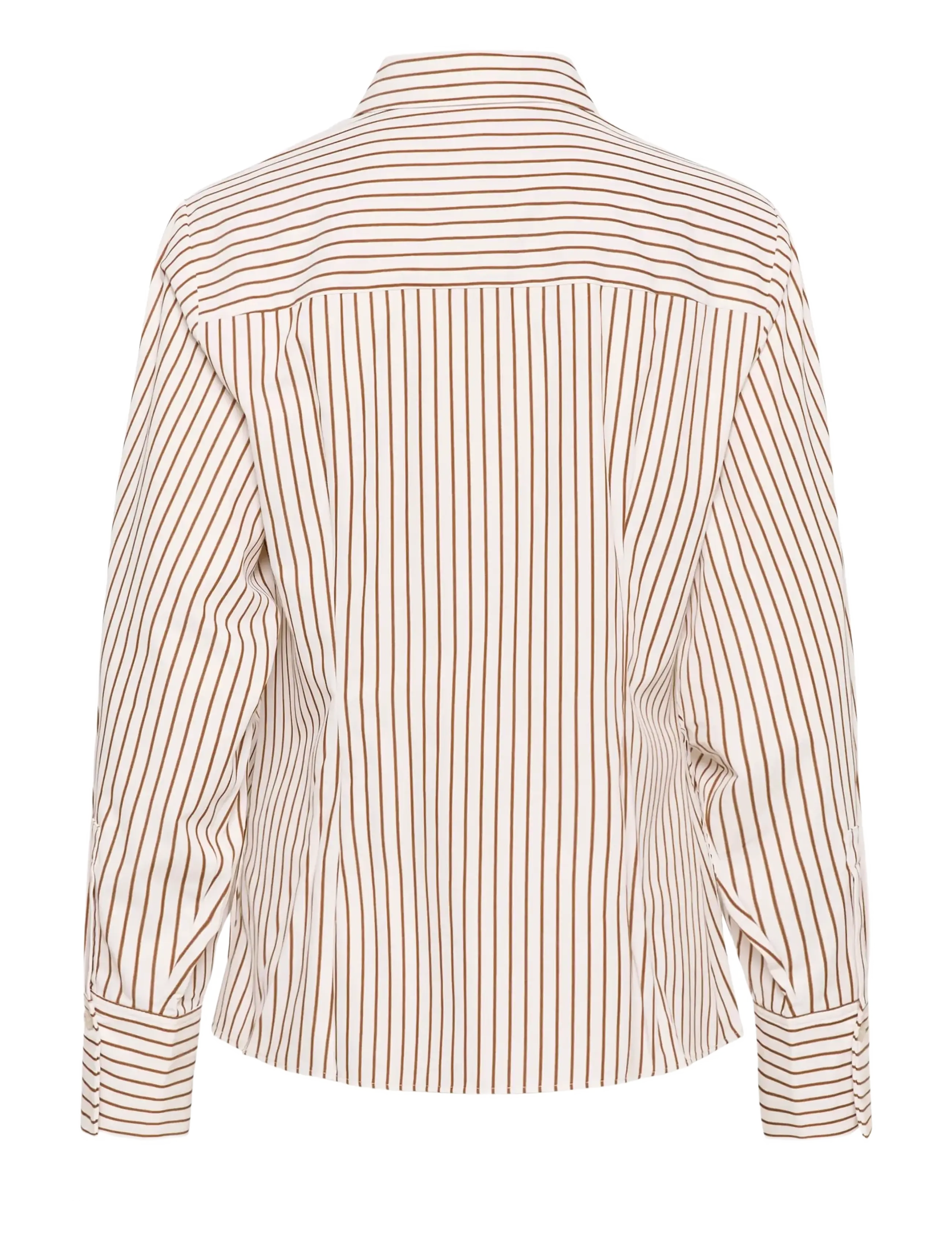 Karen By Simonsen - KBElmira Shirt - langermede skjorter - cinnamon stripe - 2
