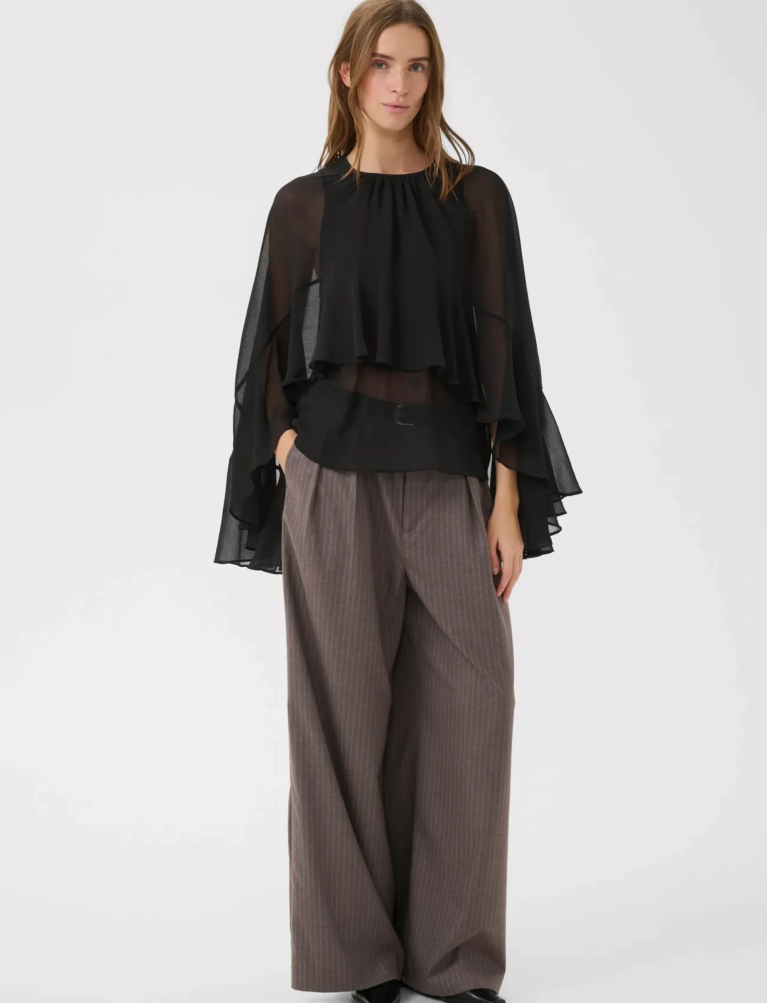 Karen By Simonsen - KBErica Blouse - langærmede bluser - meteorite - 3
