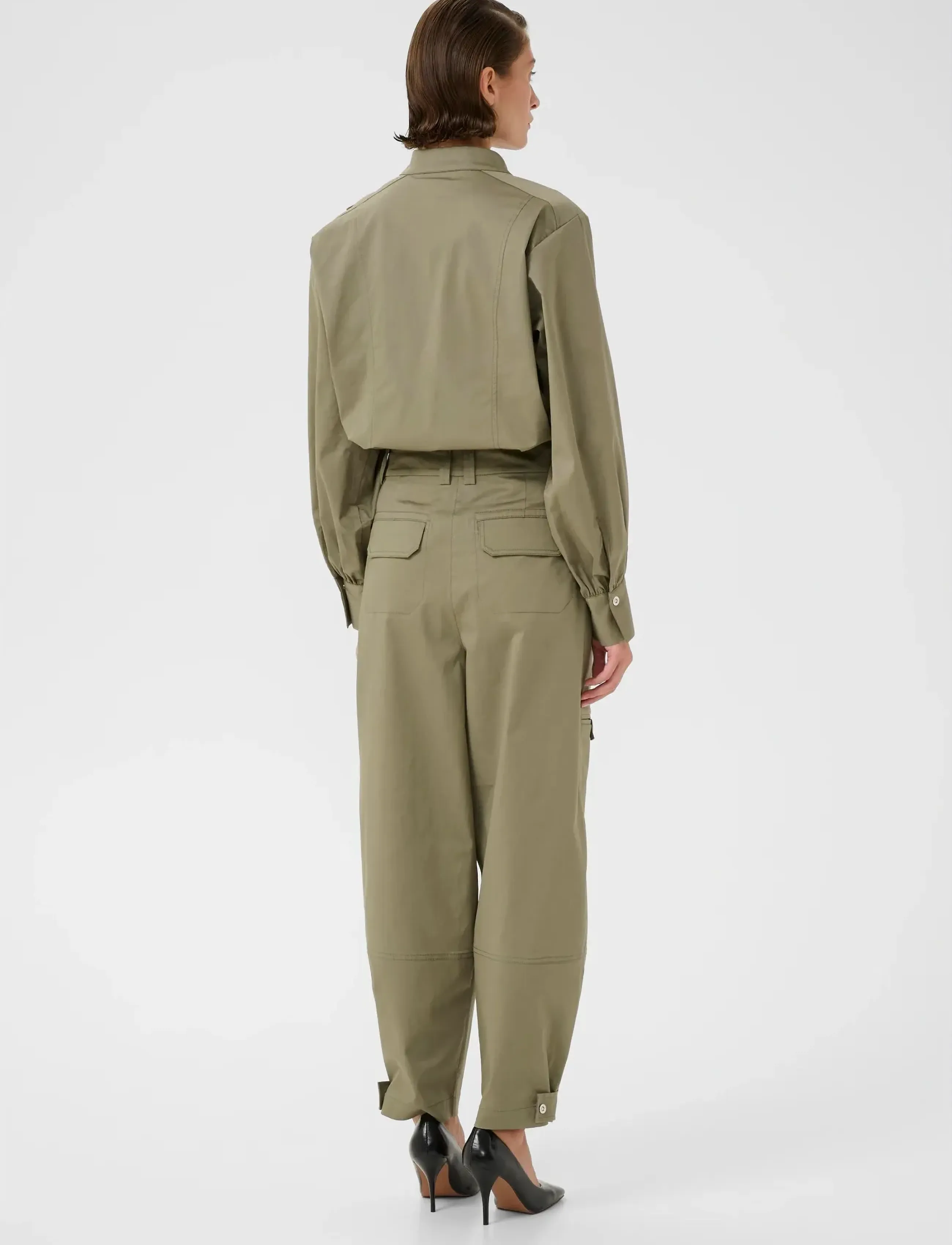 Karen By Simonsen - KBEgina Pants - cargobukser - deep lichen green - 4