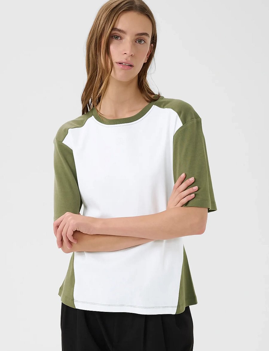 Karen By Simonsen - KBEmerson Tee - t-shirts - deep lichen green - 0