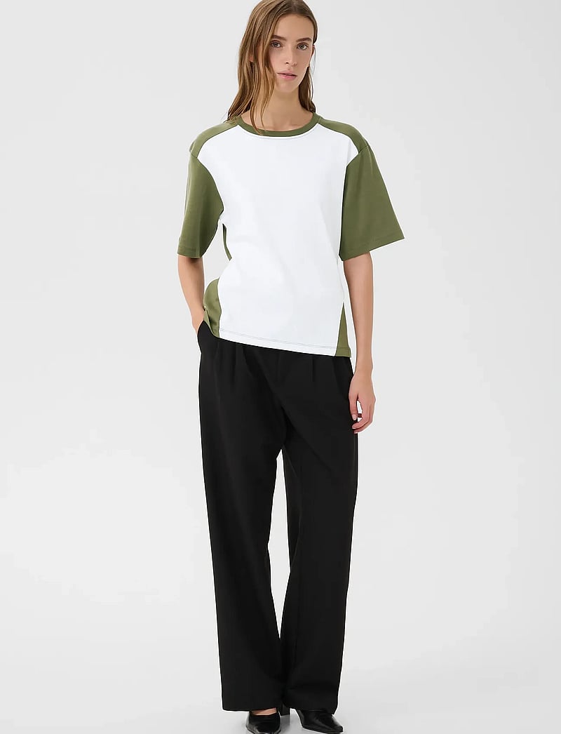 Karen By Simonsen - KBEmerson Tee - t-shirts - deep lichen green - 3