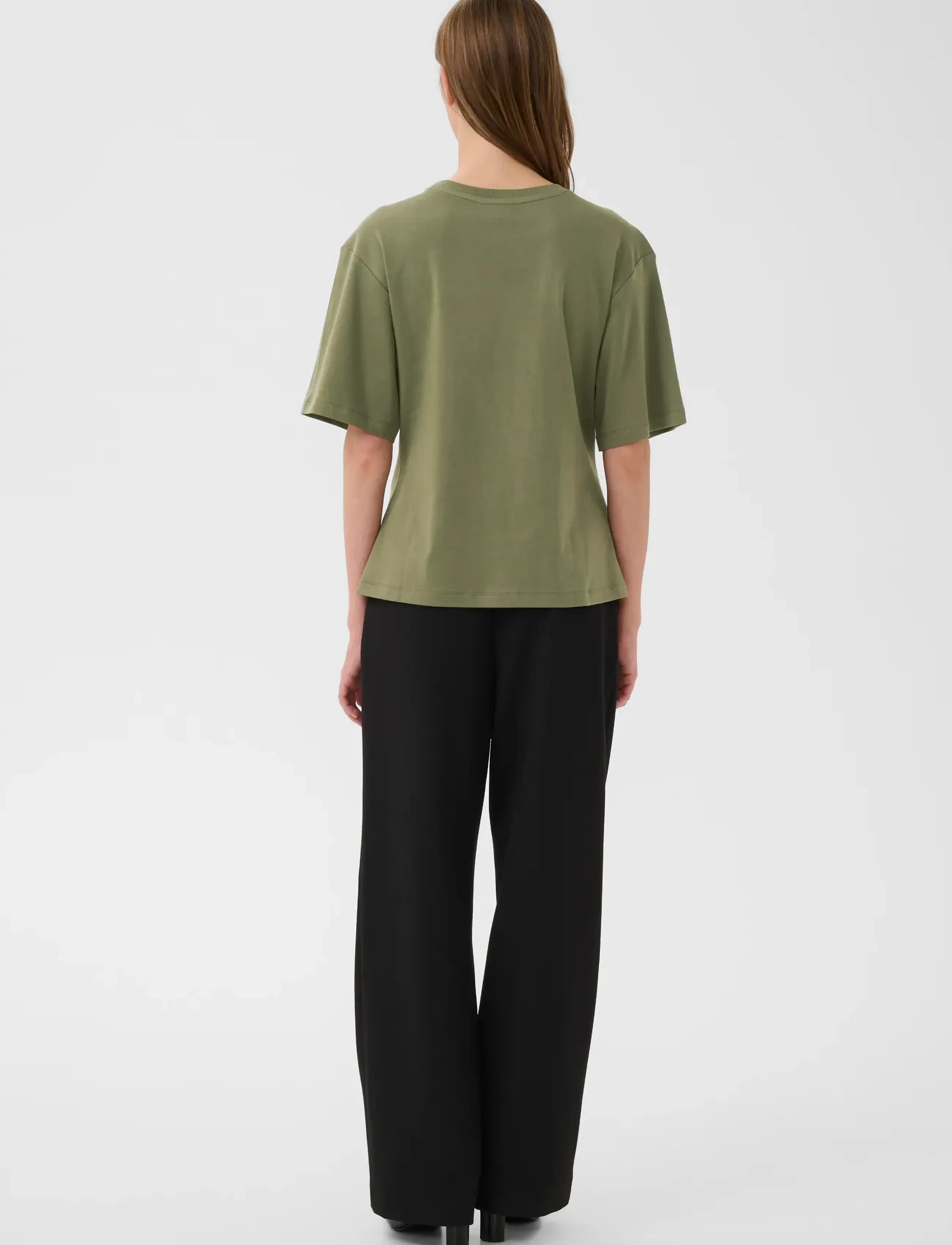 Karen By Simonsen - KBEmerson Tee - t-shirts - deep lichen green - 4
