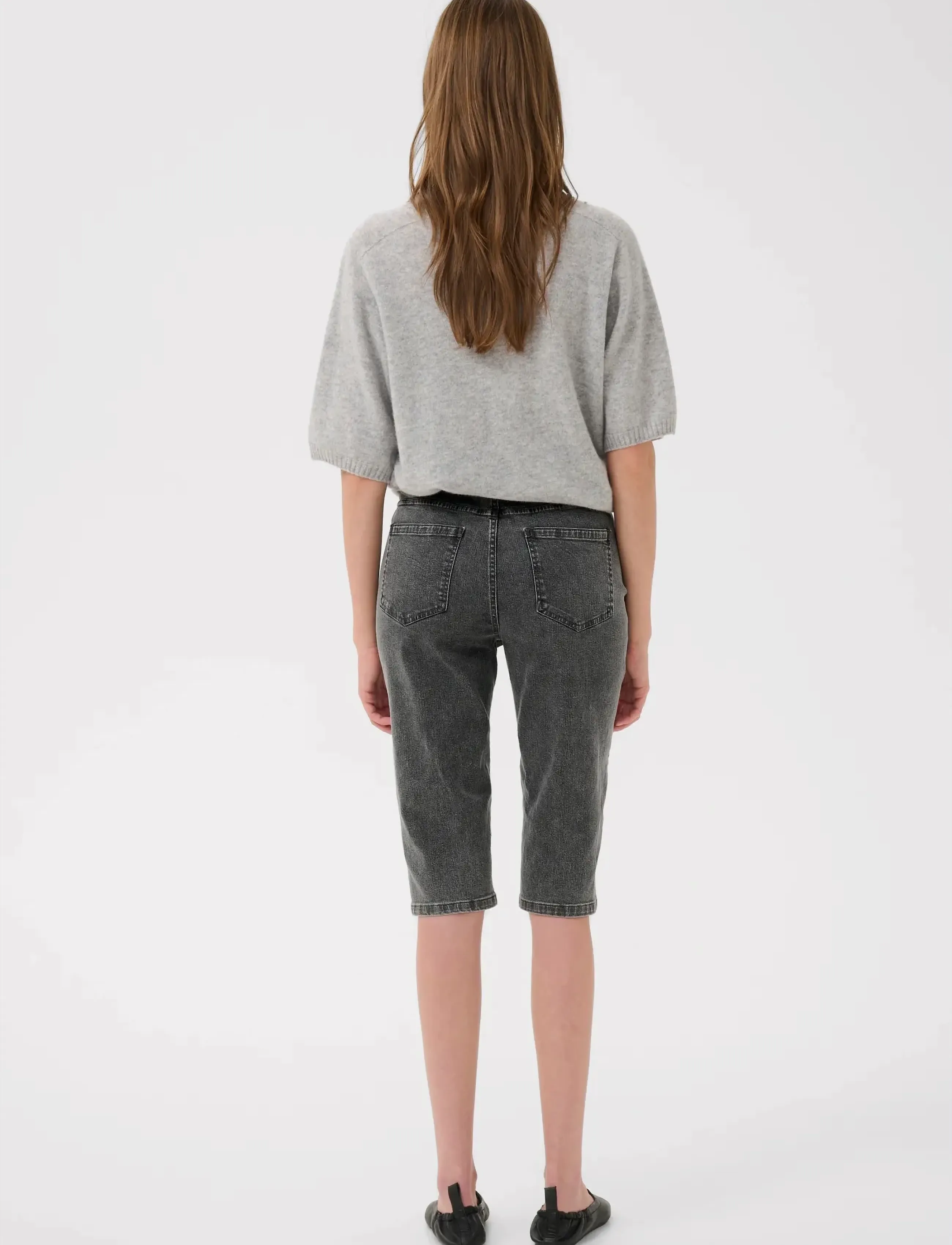 Karen By Simonsen - KBEmmeline Capri Jeans - džinsa šorti - frost gray - 4