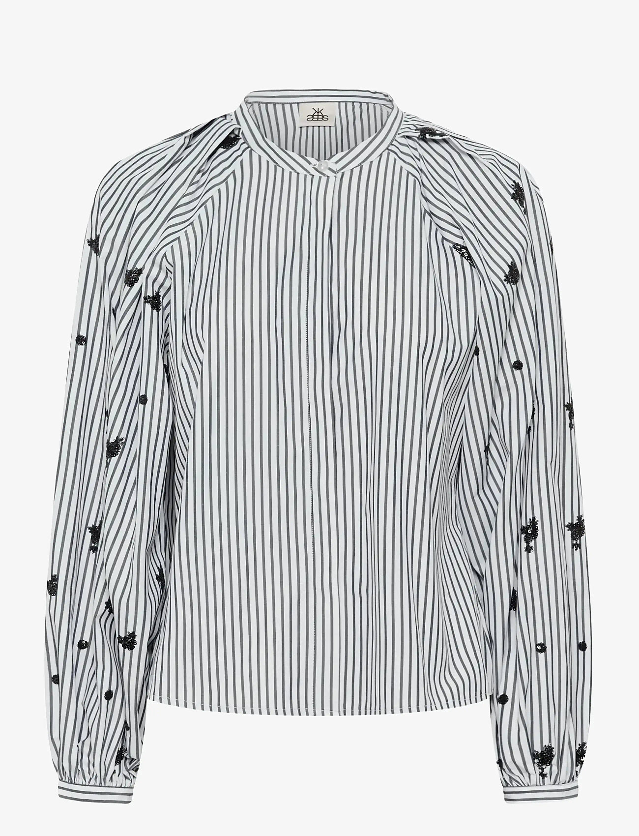 Karen By Simonsen - KBEgoni Blouse - langärmlige blusen - ombre blue stripe - 1