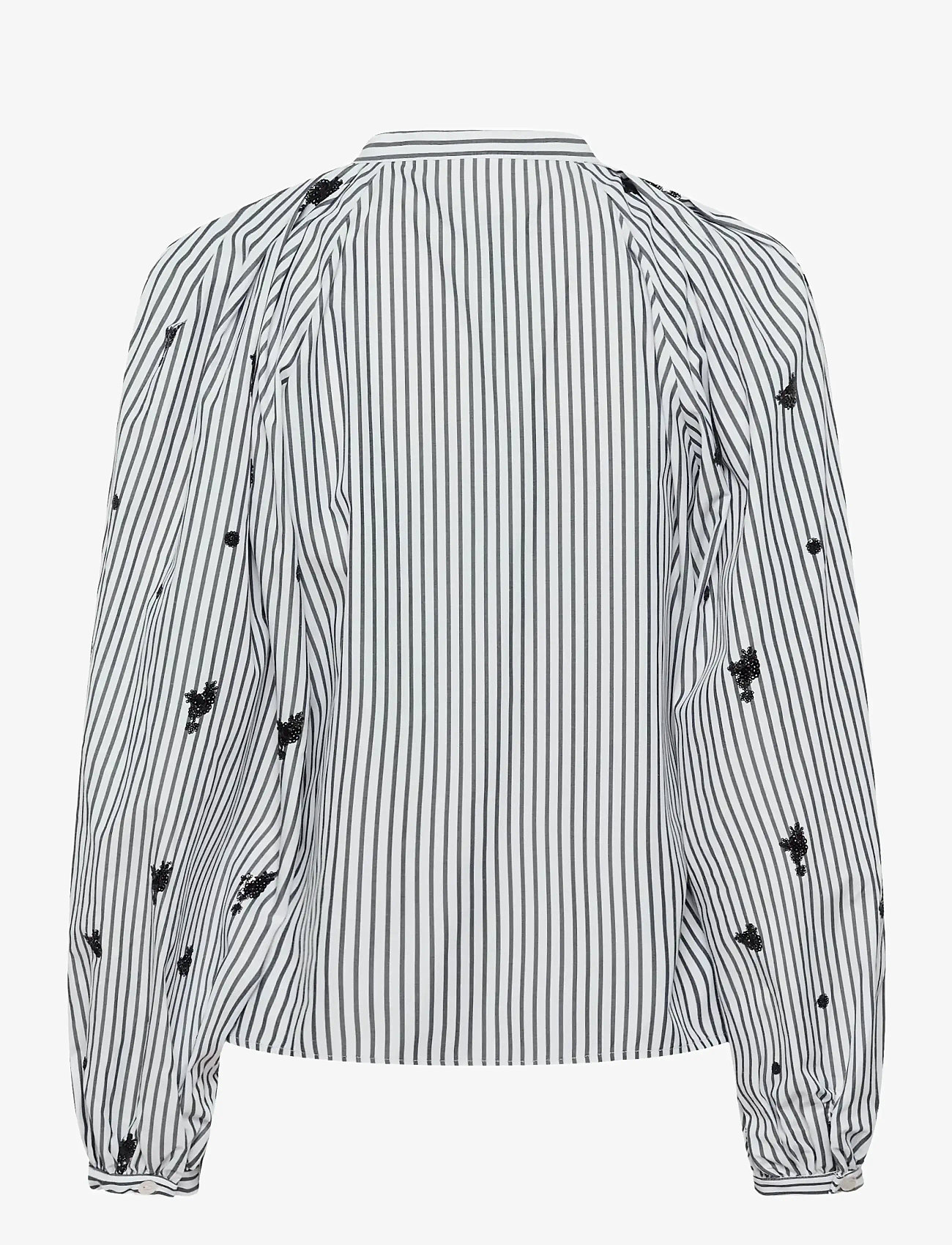 Karen By Simonsen - KBEgoni Blouse - langärmlige blusen - ombre blue stripe - 2