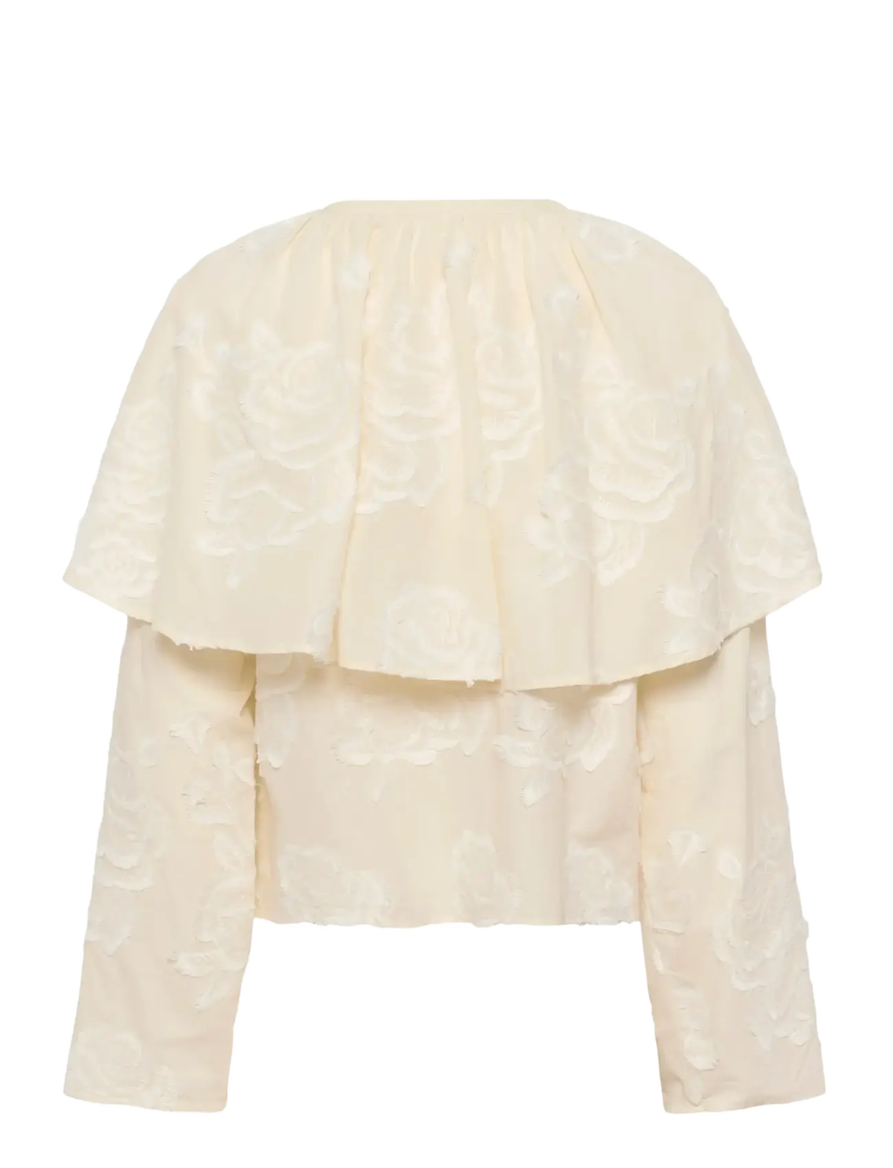 Karen By Simonsen - KBErmine Blouse - langärmlige blusen - egret - 2