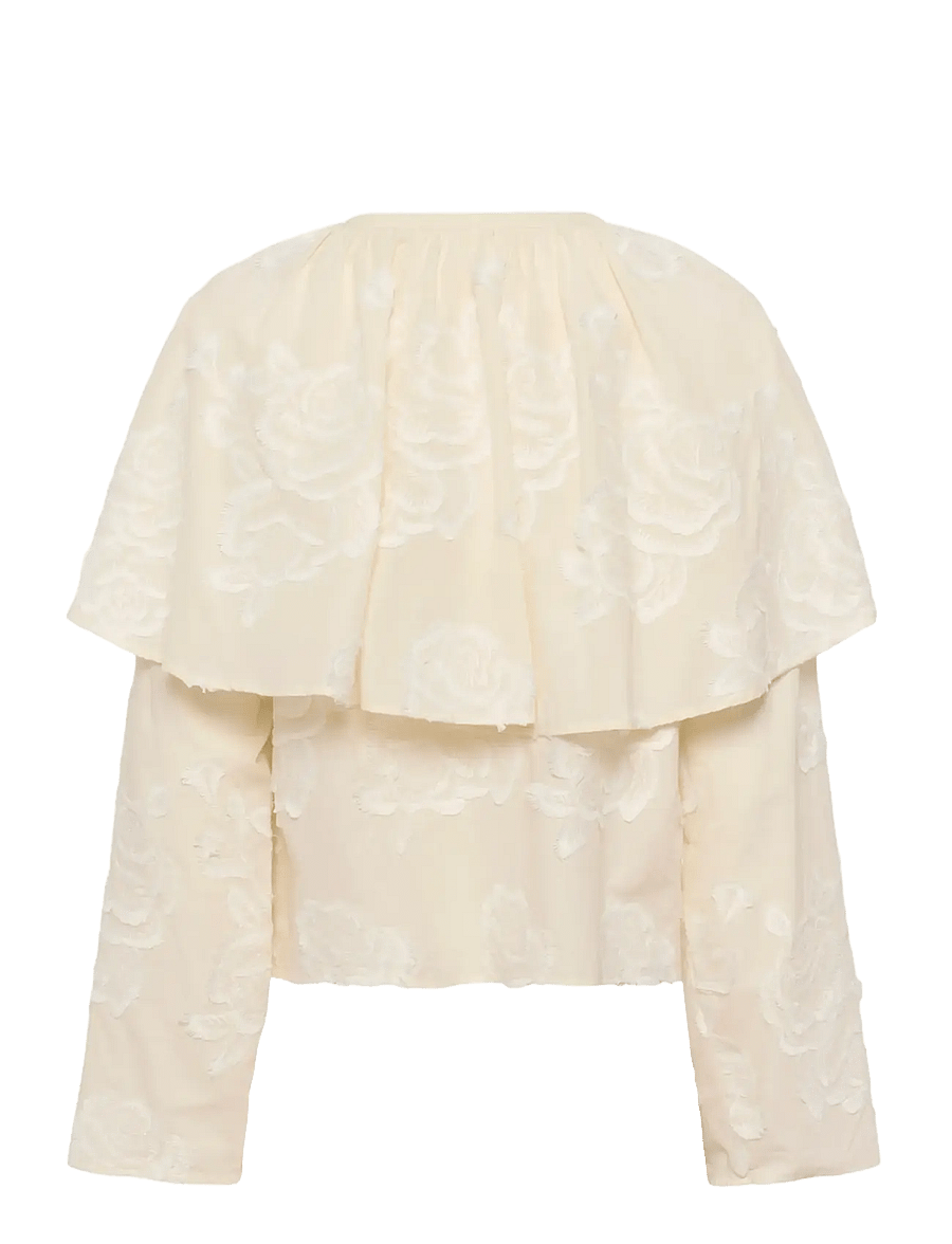 Karen By Simonsen - KBErmine Blouse - langærmede bluser - egret - 2