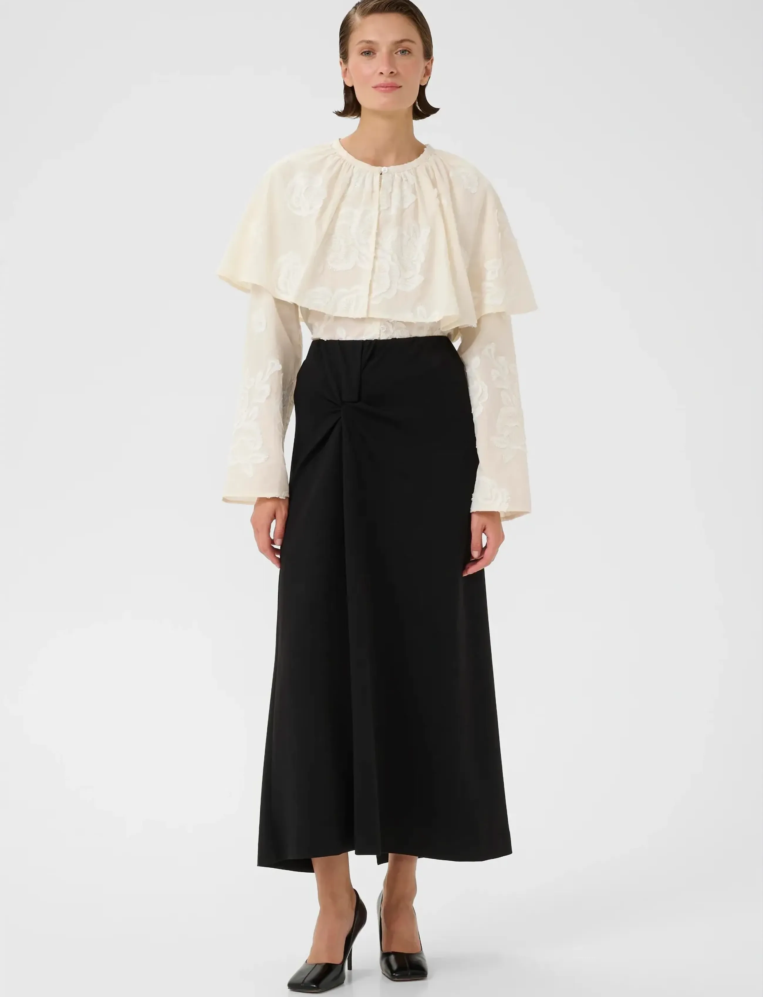 Karen By Simonsen - KBErmine Blouse - langärmlige blusen - egret - 3