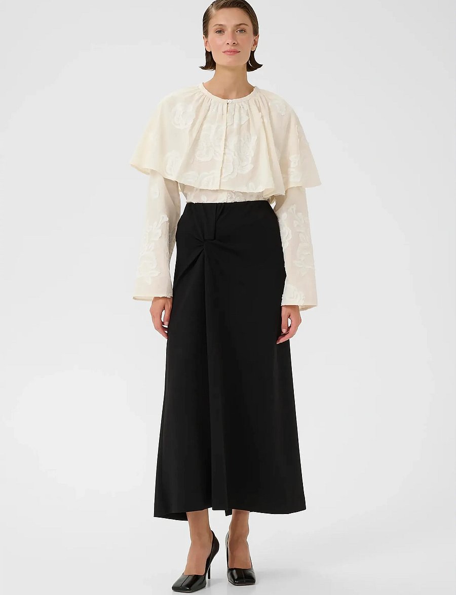 Karen By Simonsen - KBErmine Blouse - langærmede bluser - egret - 3