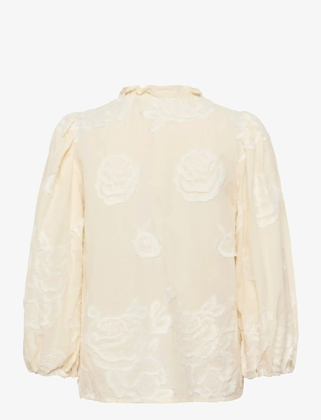 Karen By Simonsen - KBErmine Shirt - langärmlige blusen - egret - 2