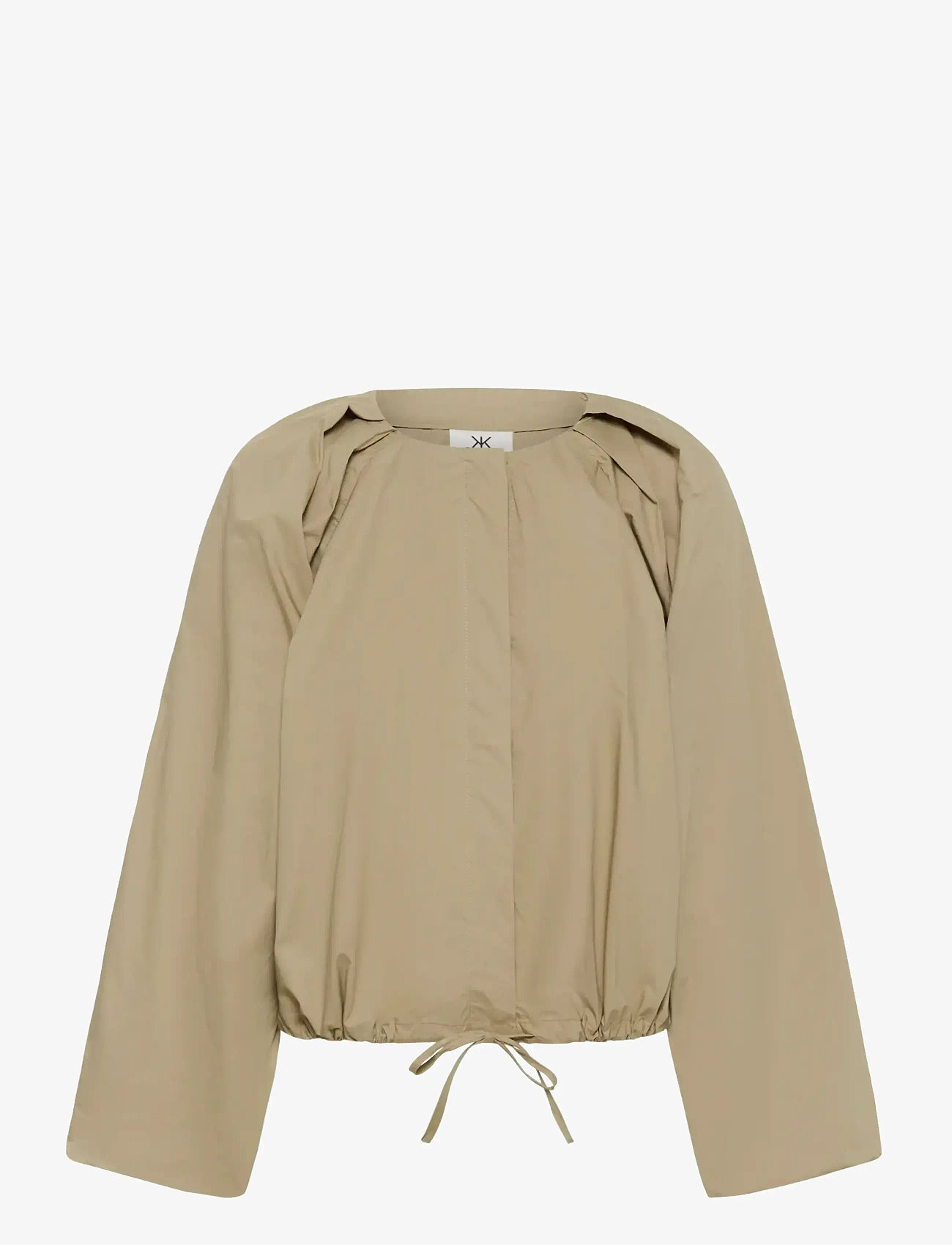 Karen By Simonsen - KBEnya Balloon Blouse - pikkade varrukatega pluusid - weathered teak - 1