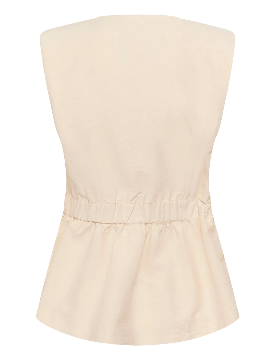 Karen By Simonsen - KBEmery Waistcoat - veste - egret - 2