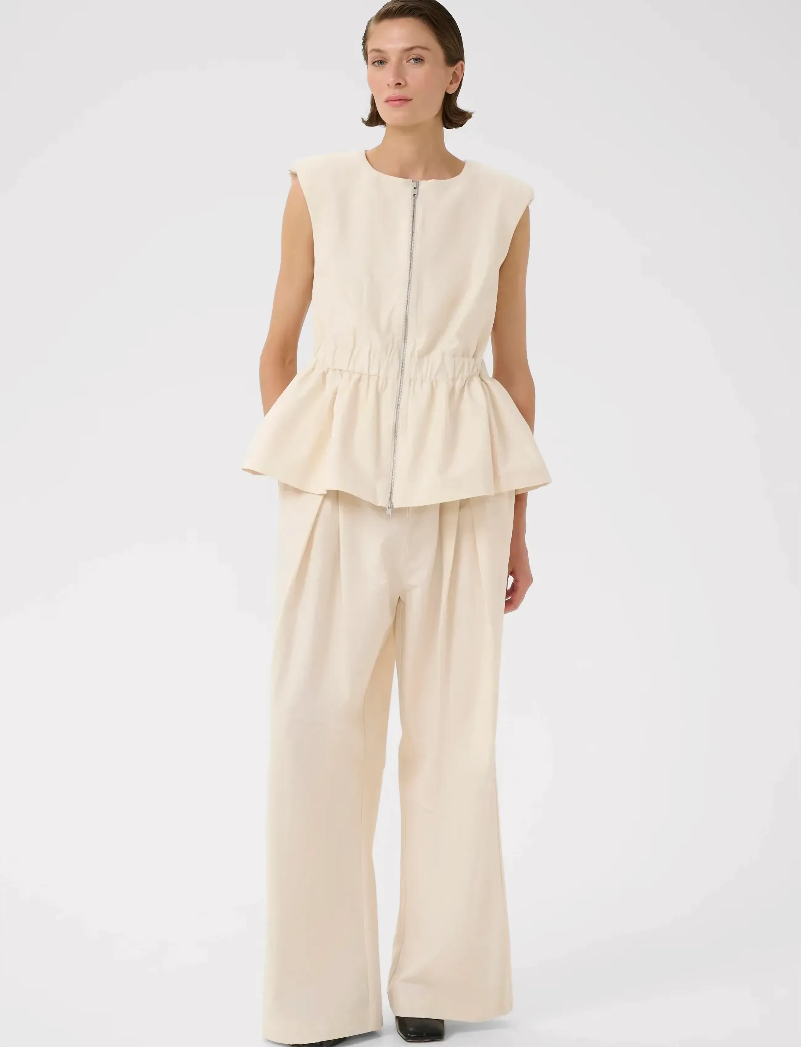 Karen By Simonsen - KBEmery Waistcoat - veste - egret - 3