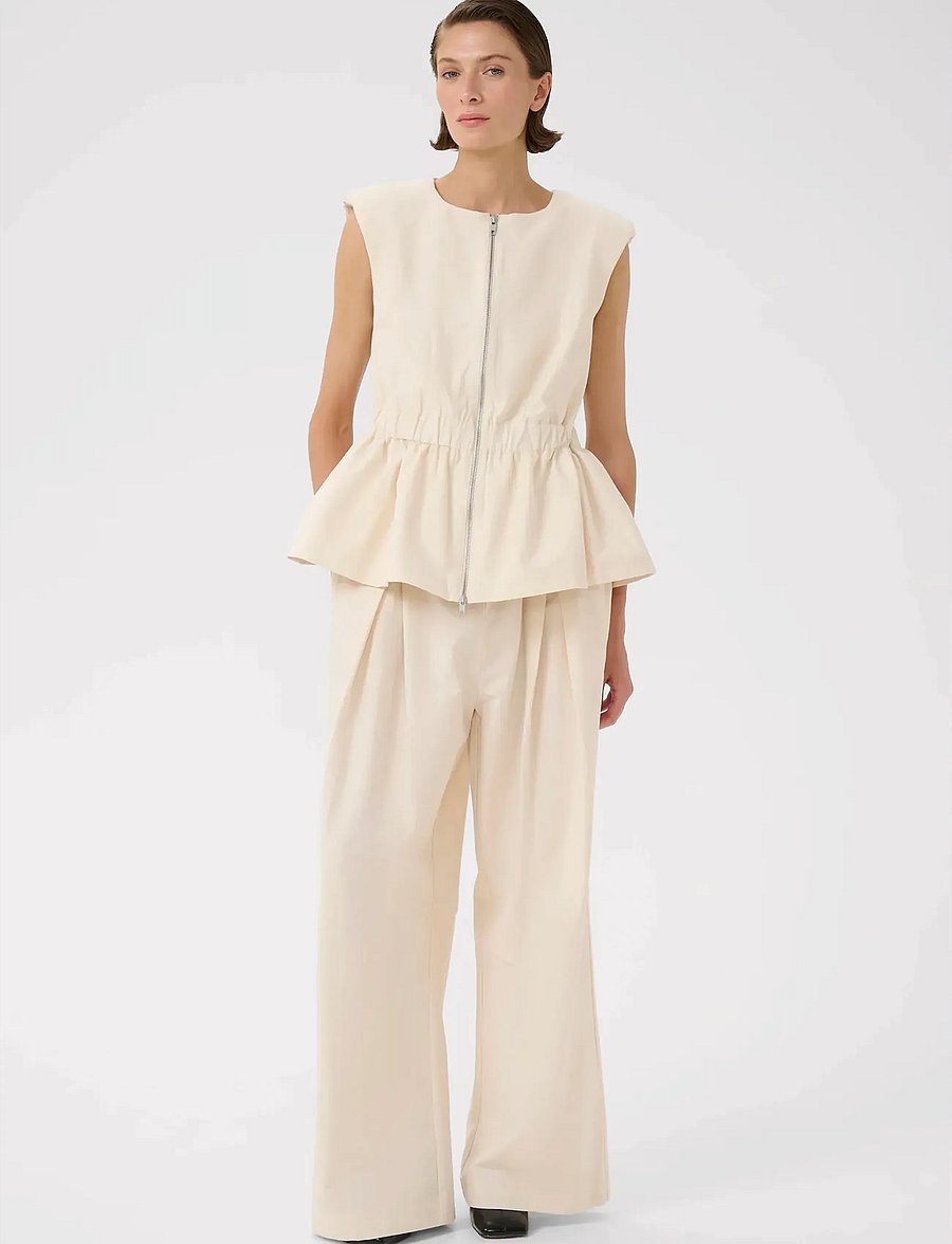 Karen By Simonsen - KBEmery Waistcoat - veste - egret - 3