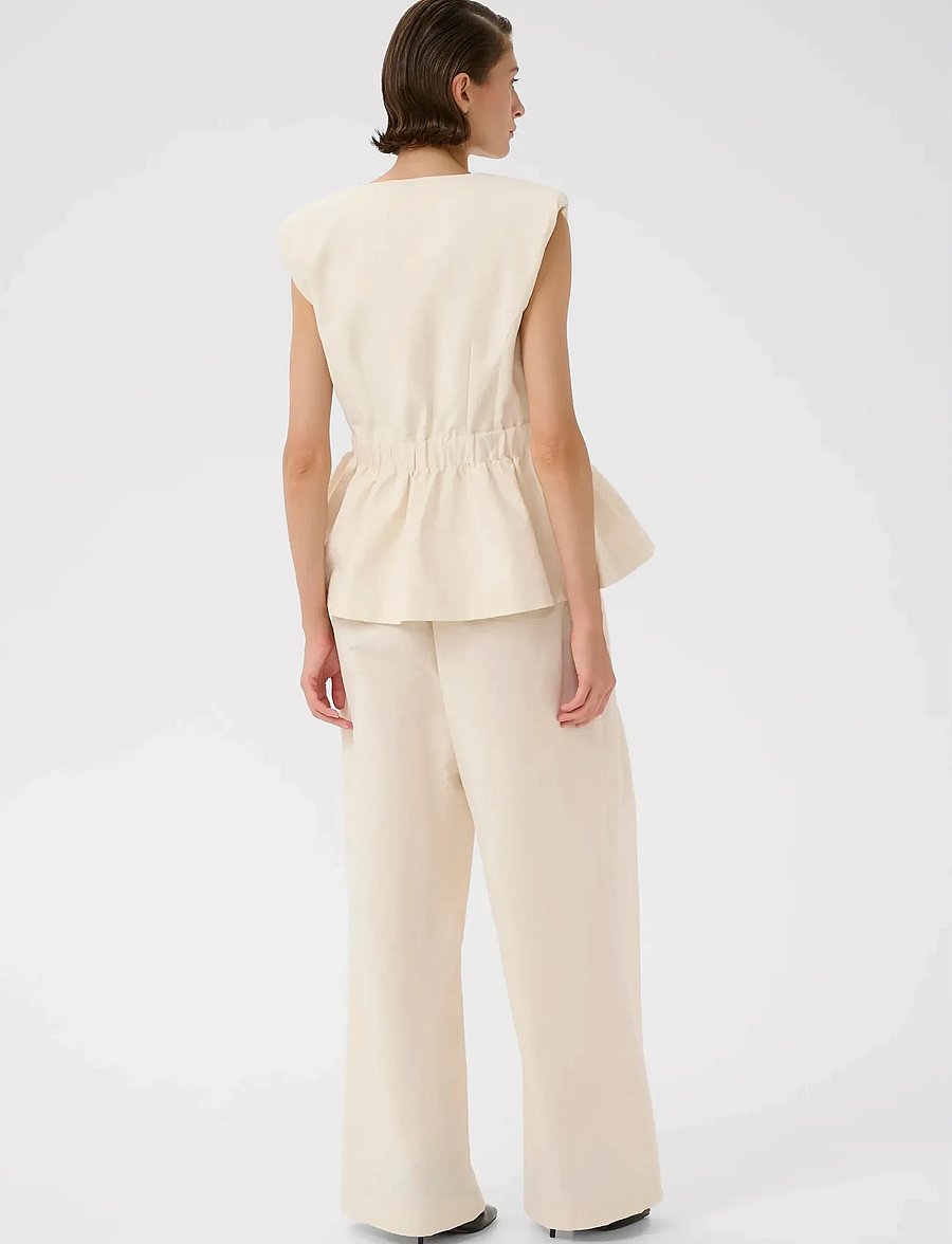 Karen By Simonsen - KBEmery Waistcoat - veste - egret - 4