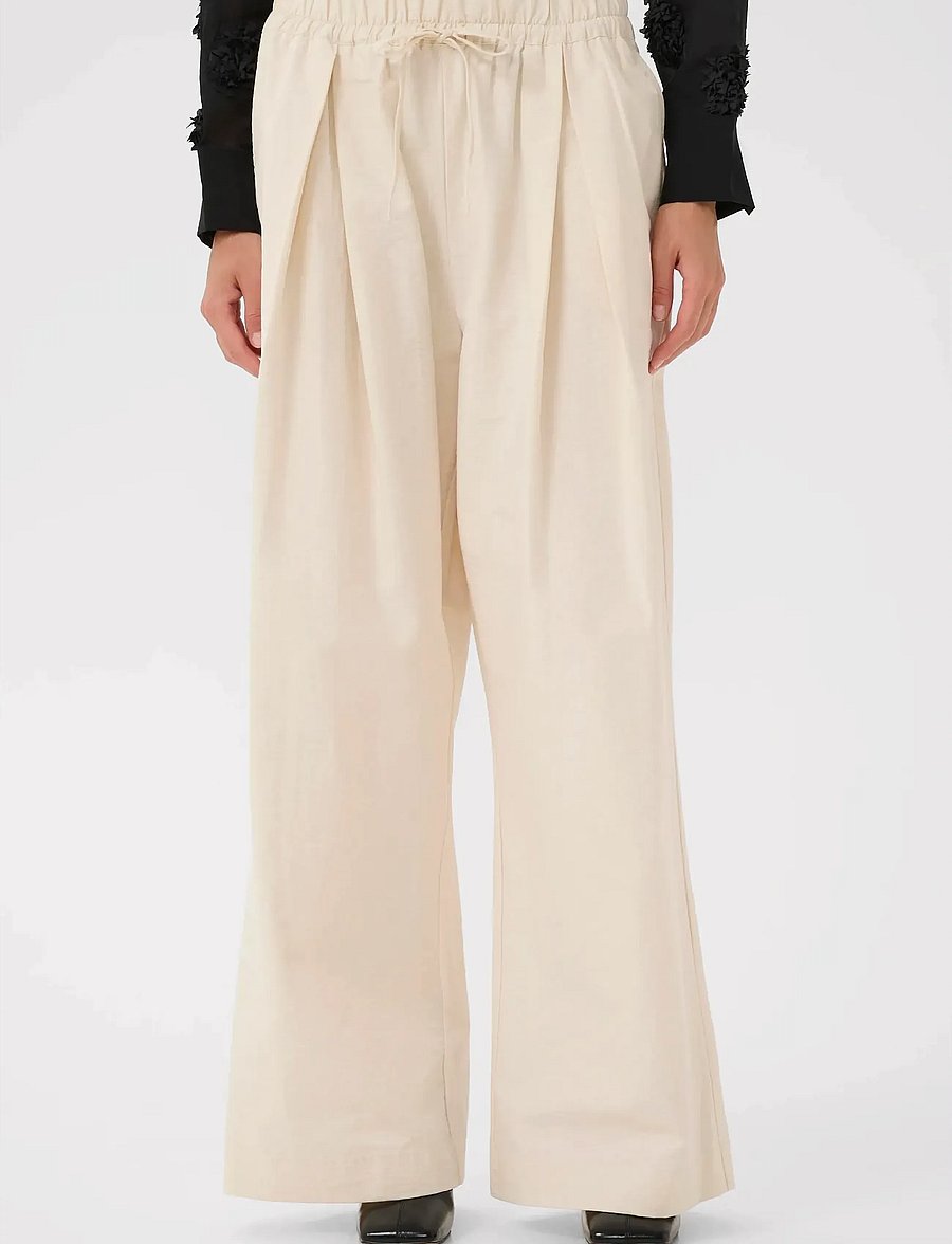Karen By Simonsen - KBEmery Pants - hosen mit weitem bein - egret - 0