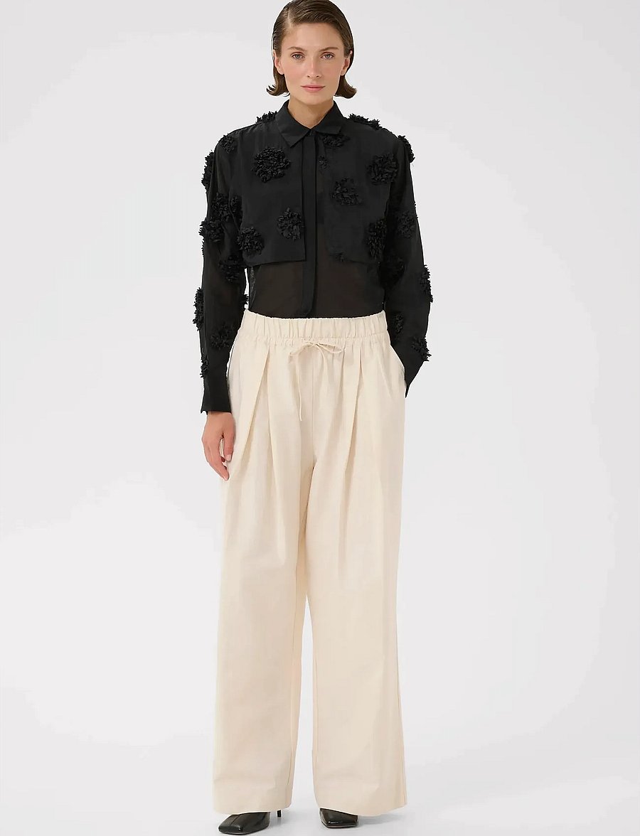Karen By Simonsen - KBEmery Pants - hosen mit weitem bein - egret - 3