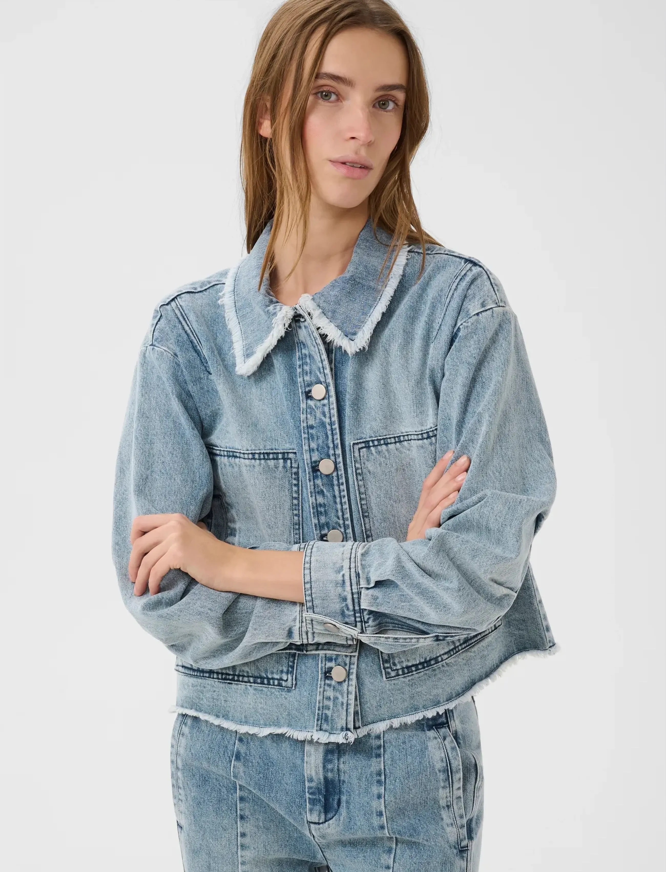 Karen By Simonsen Kbestelle Jacket, 34, Blue, Jakker > Denim, Dame
