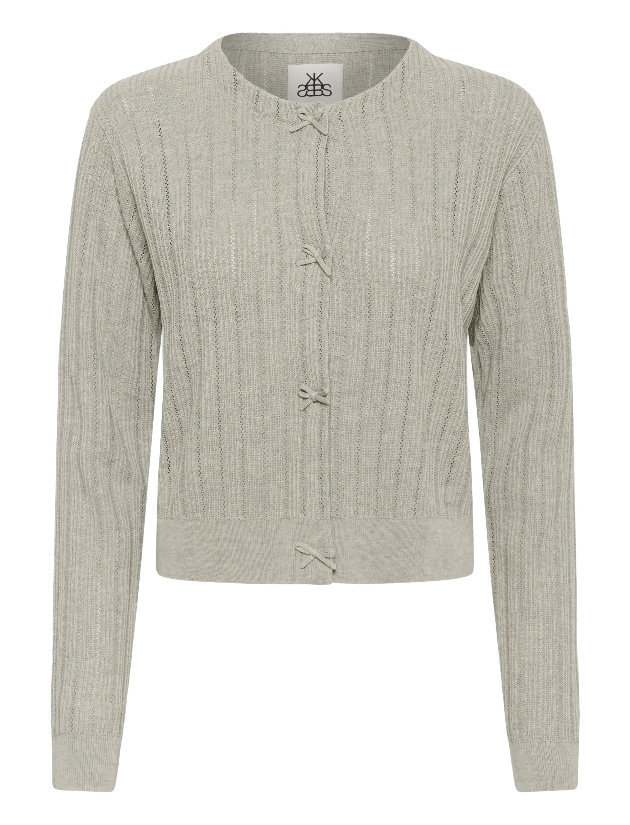 Karen By Simonsen KBEza Cardigan - Tøj - FROST GRAY / grey