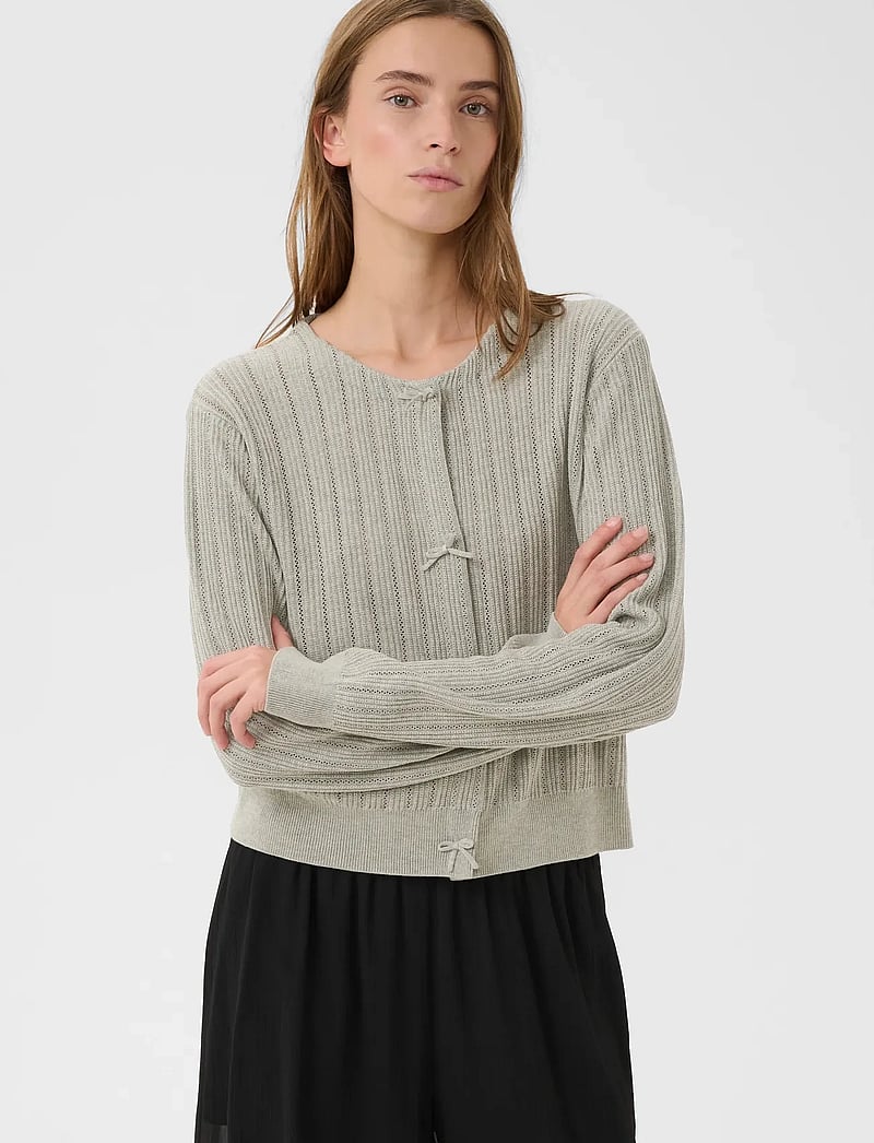 Karen By Simonsen - KBEza Cardigan - cardigans - frost gray - 0