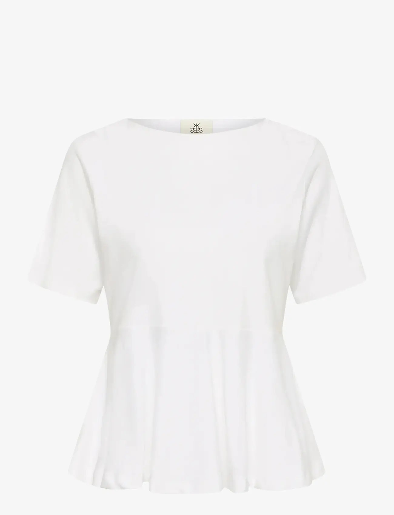 Karen By Simonsen - KBNooma Peplum Tee - t-särgid - bright white - 1