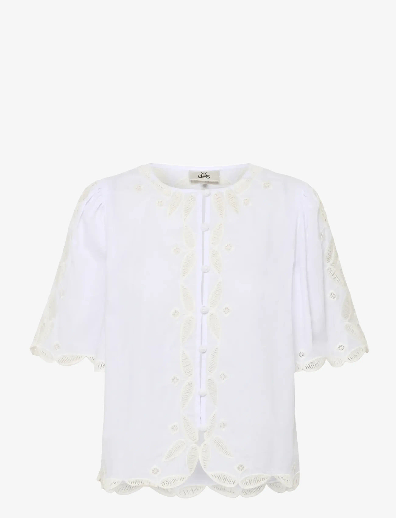 Karen By Simonsen - KBErlinda Blouse - kortærmede bluser - bright white - 1