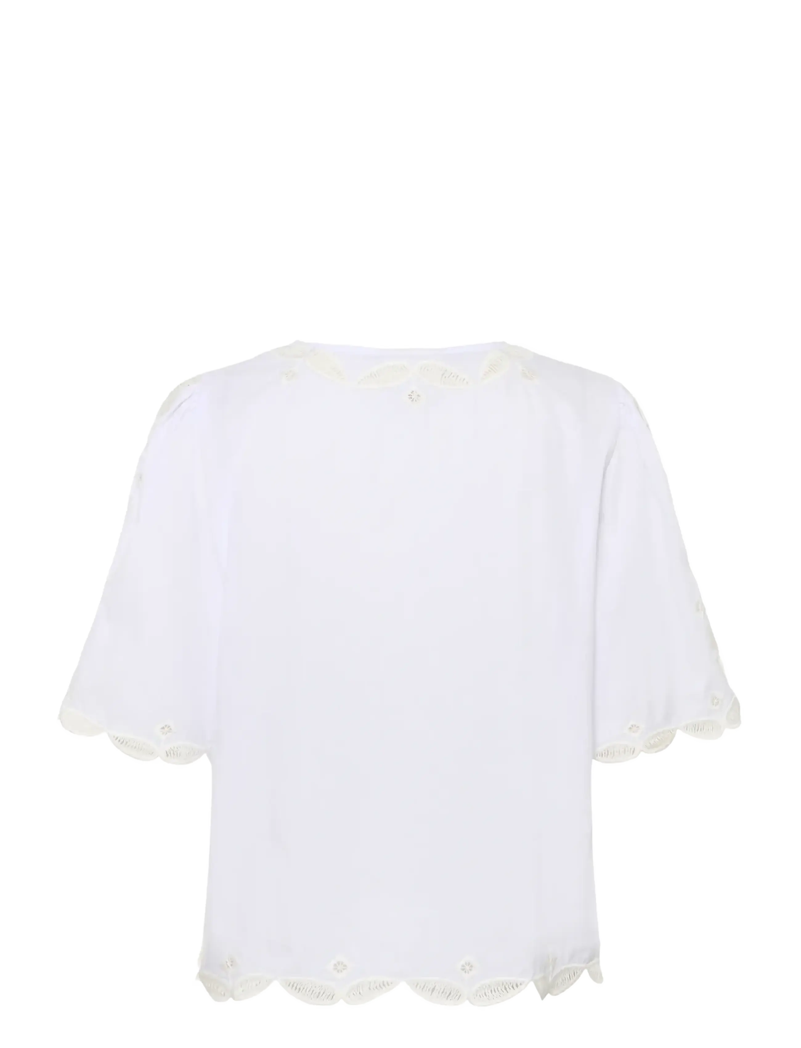 Karen By Simonsen - KBErlinda Blouse - short-sleeved blouses - bright white - 2