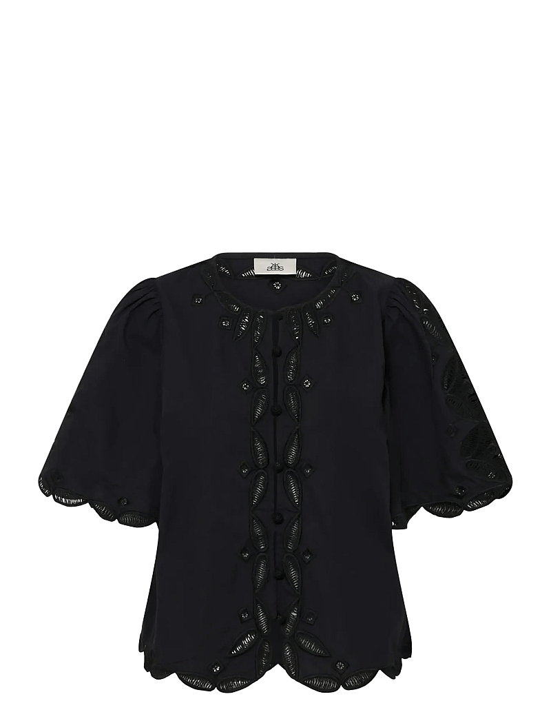 Karen By Simonsen - KBErlinda Blouse - kortærmede bluser - meteorite - 1
