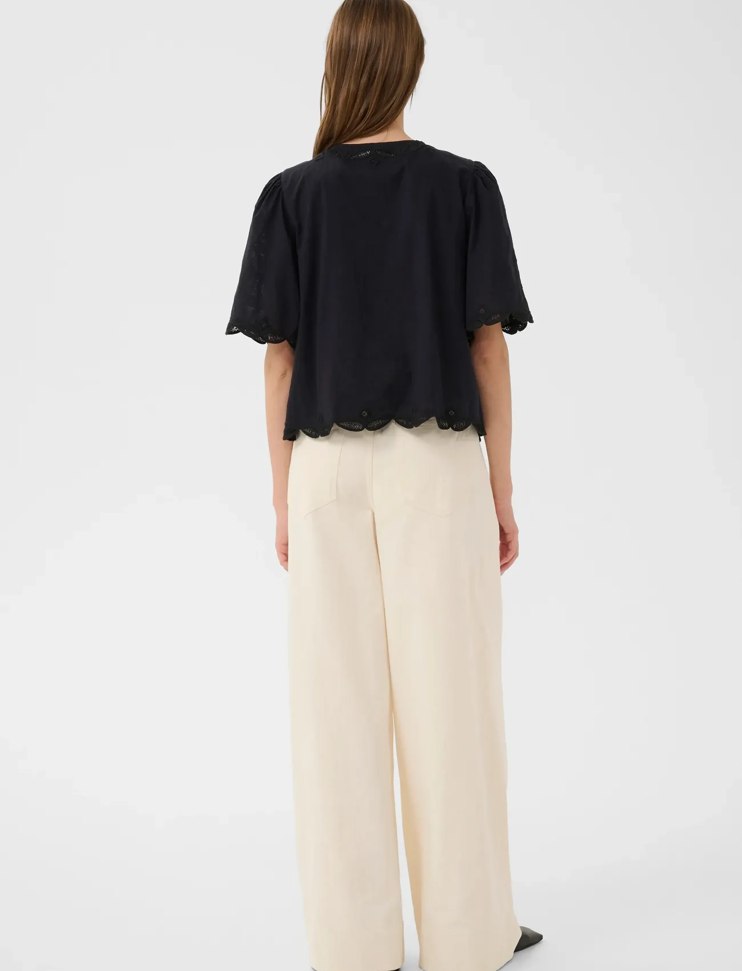 Karen By Simonsen - KBErlinda Blouse - short-sleeved blouses - meteorite - 4
